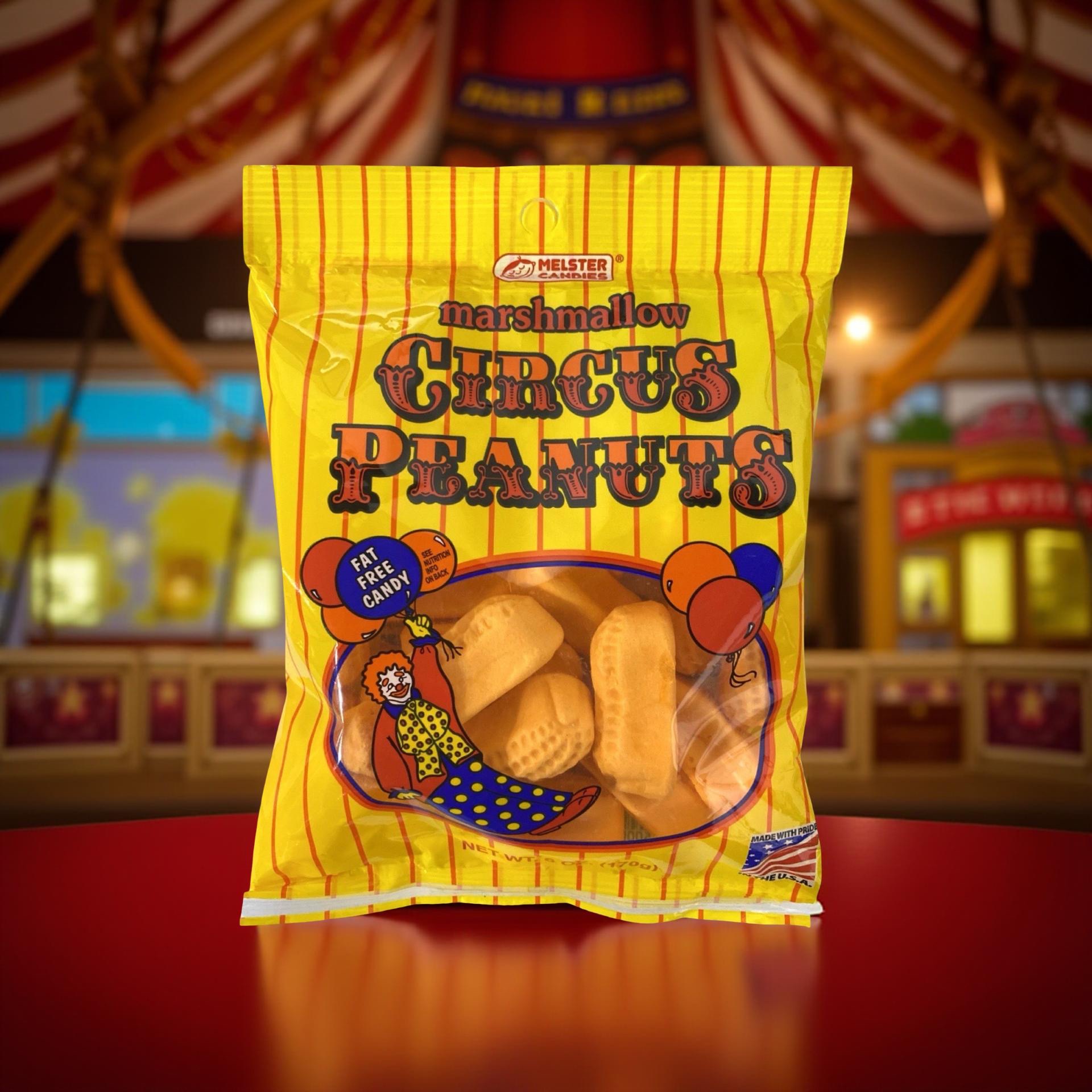 Melster Classic Circus Peanuts, Banana Flavored, Peanut Shaped, 4 Full Size Bags 3