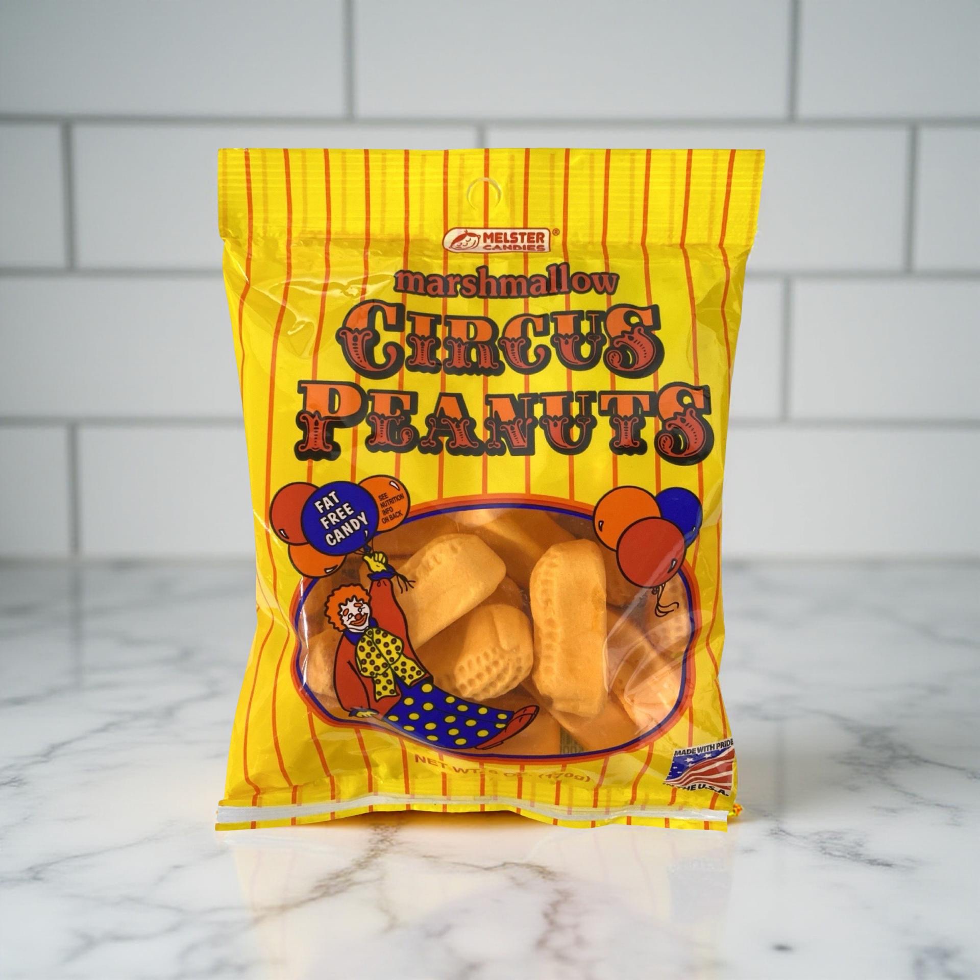 Melster Classic Circus Peanuts, Banana Flavored, Peanut Shaped, 4 Full Size Bags 5