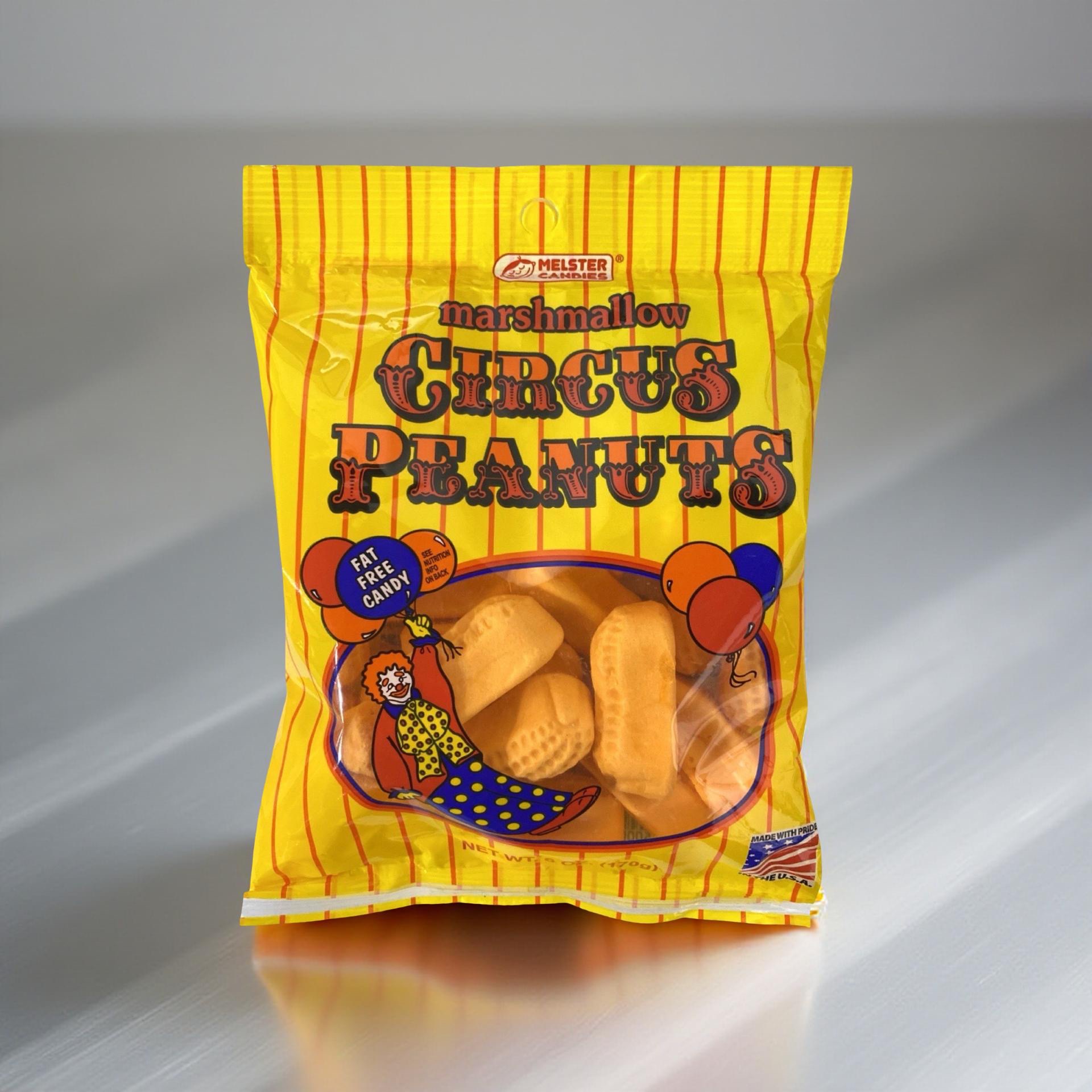 Melster Classic Circus Peanuts, Banana Flavored, Peanut Shaped, 4 Full Size Bags 6