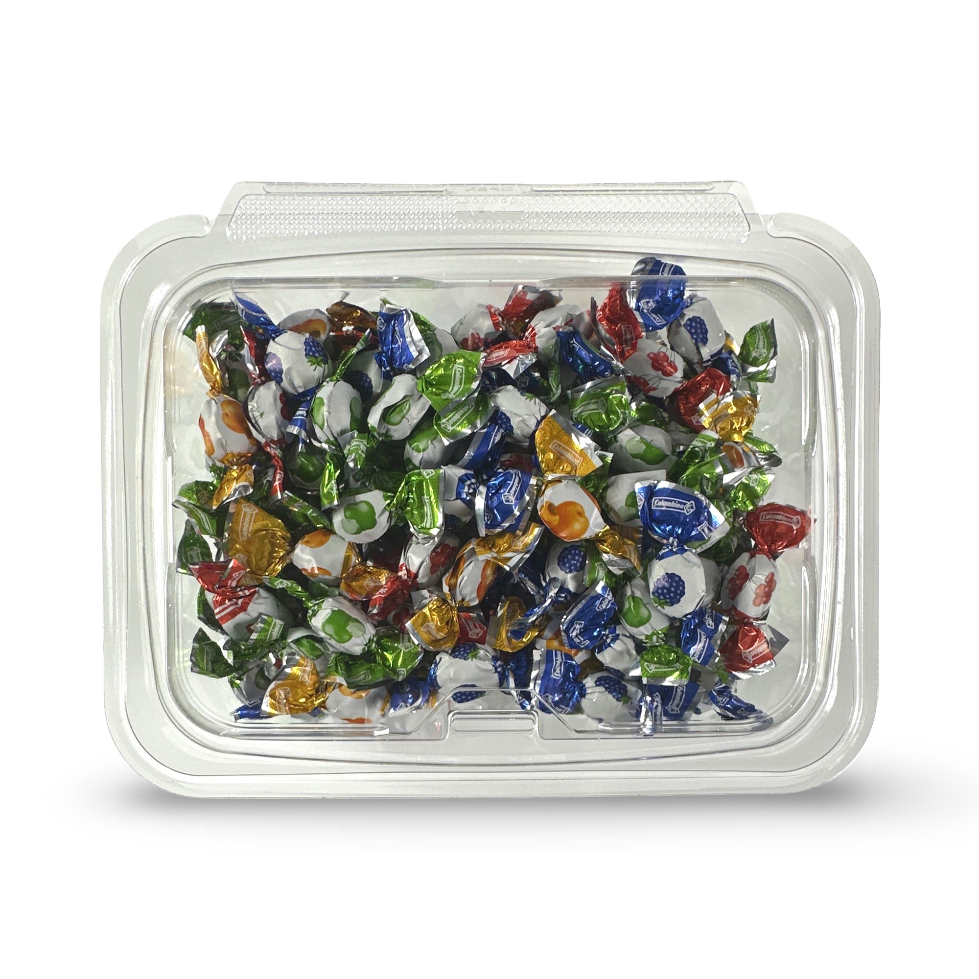 Mixed Flavor Delicate Mini Fruit Drops Nostalgic Grandma Candy | Cherry, Green Apple, Blackberry and Peach | 2 Bulk 8 Oz Tubs (1 Lb Total) 3