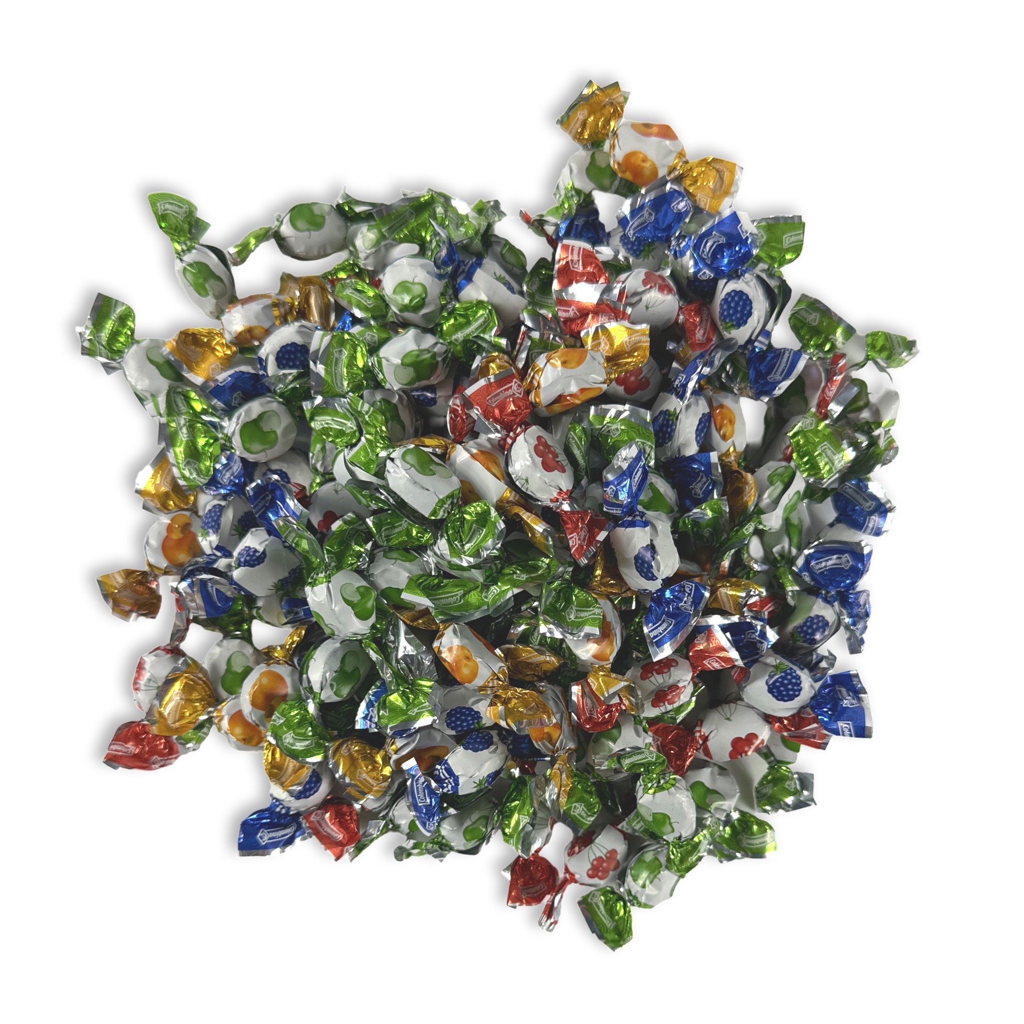 Mixed Flavor Delicate Mini Fruit Drops Nostalgic Grandma Candy | Cherry, Green Apple, Blackberry and Peach | 2 Bulk 8 Oz Tubs (1 Lb Total) 2