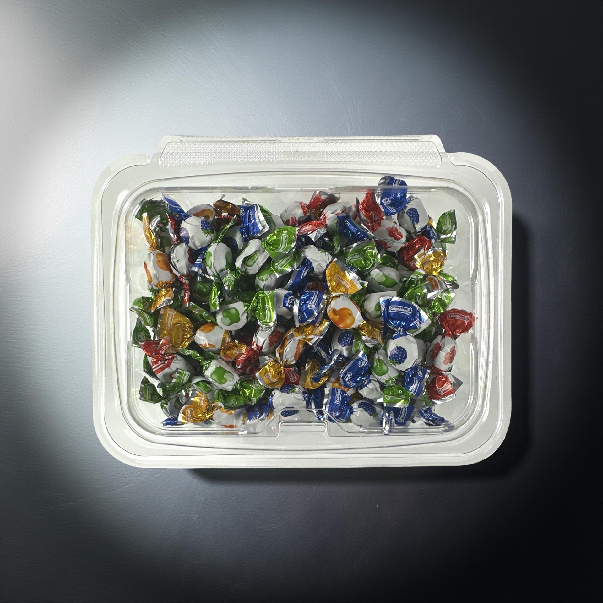 Mixed Flavor Delicate Mini Fruit Drops Nostalgic Grandma Candy | Cherry, Green Apple, Blackberry and Peach | 2 Bulk 8 Oz Tubs (1 Lb Total) 6