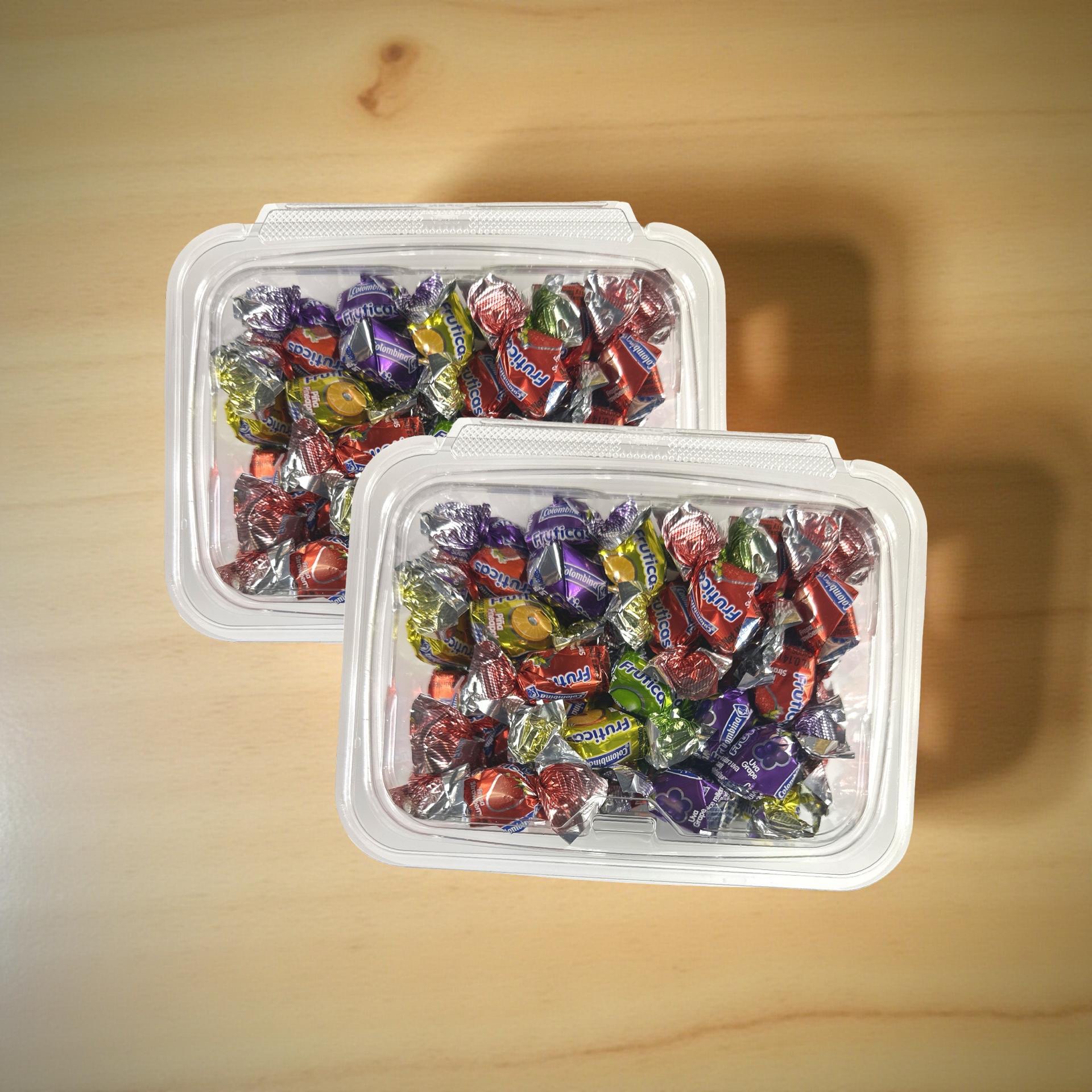 Mixed Fruit Filled Nostalgic Grandma Candy | Classic Apple, Pineapple, Grape and Strawberry Fruity Liquid Center Treats | 2 Bulk 8 Oz Tubs (1 Lb Total) 4