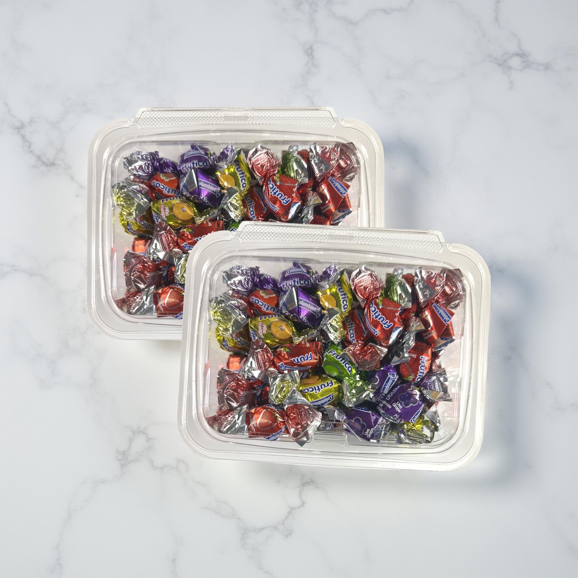 Mixed Fruit Filled Nostalgic Grandma Candy | Classic Apple, Pineapple, Grape and Strawberry Fruity Liquid Center Treats | 2 Bulk 8 Oz Tubs (1 Lb Total) 5