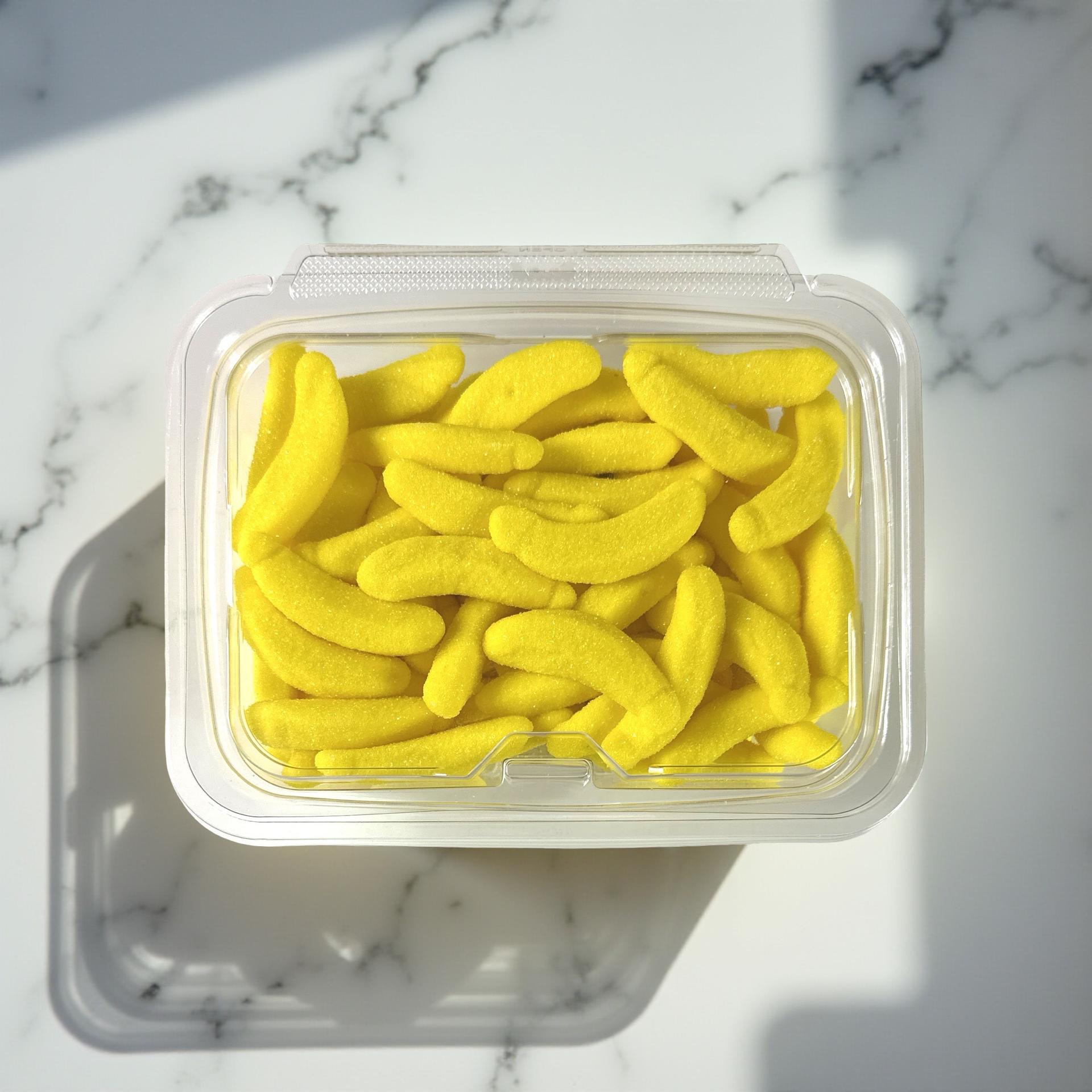 Chewy Banana Shaped Gummy Candy, Bulk Party Tub, 12 Oz 2