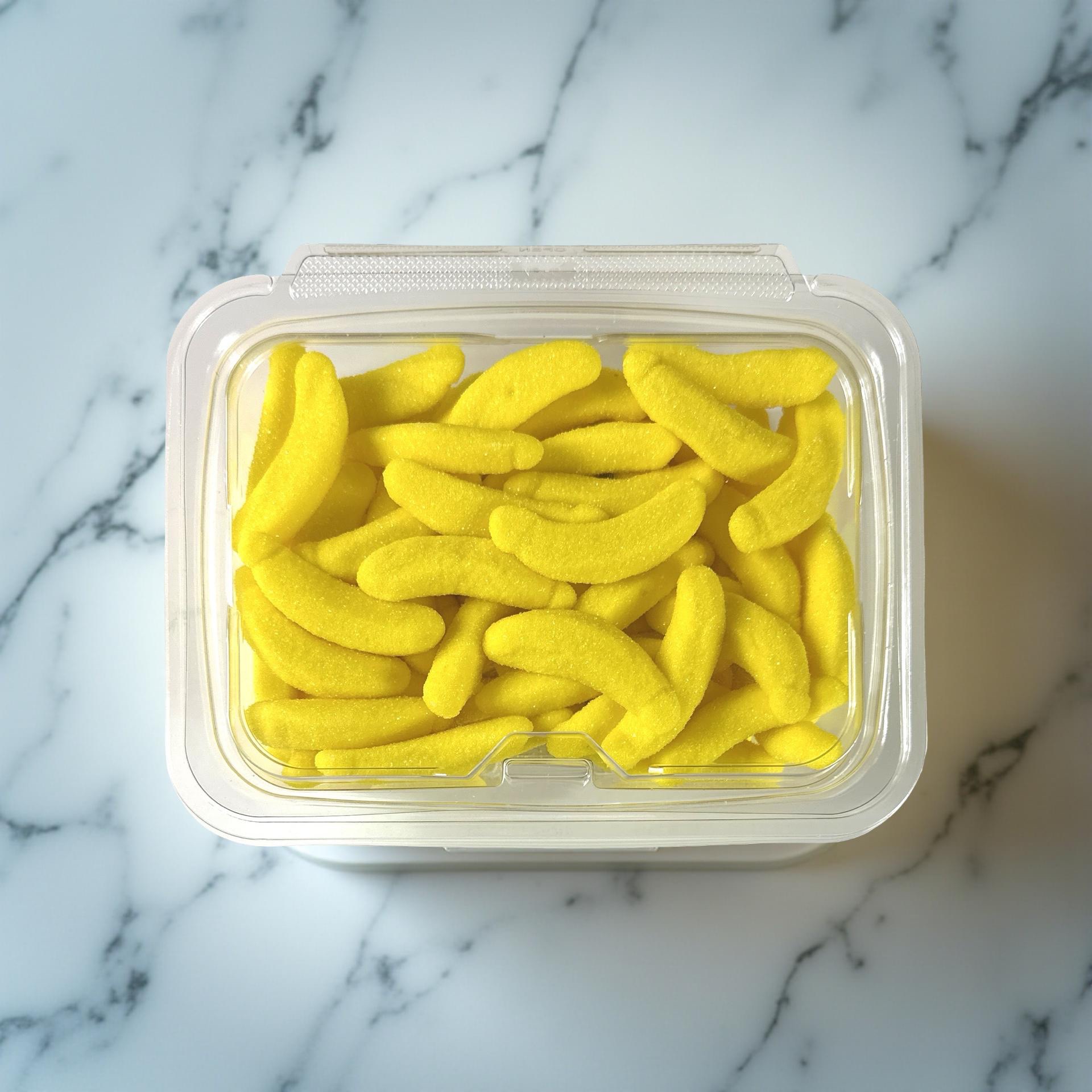 Chewy Banana Shaped Gummy Candy, Bulk Party Tub, 12 Oz 3