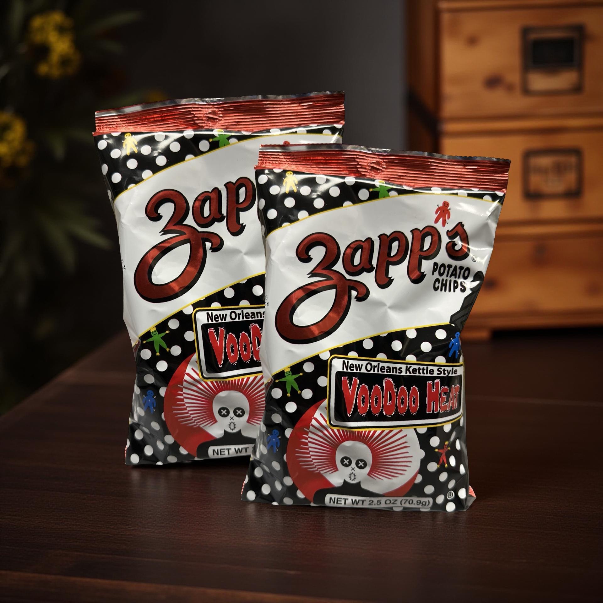 Zapp's New Orleans Voodoo Heat Kettle Chips, 2.5 Oz, 2 Bags 2
