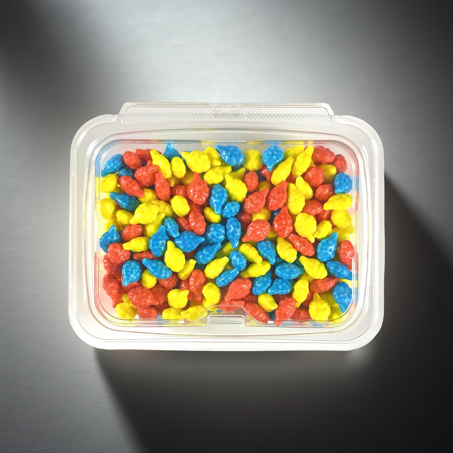 Nostalgic Cotton Candy Bite Size Candies Nuggets: Blue Raspberry, Cherry, & Lemon | 1 lb. 4