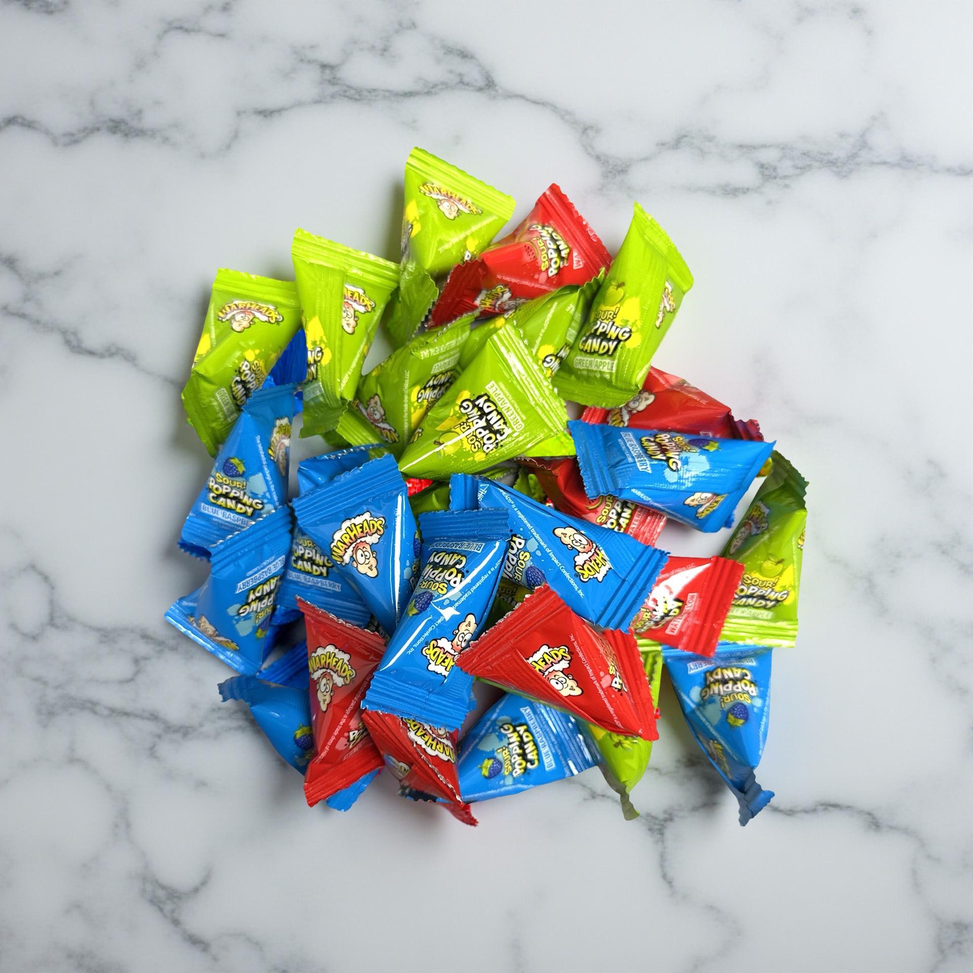 Warheads Popping Candy, Green Apple, Watermelon and Blue Raspberry, 30 units 5