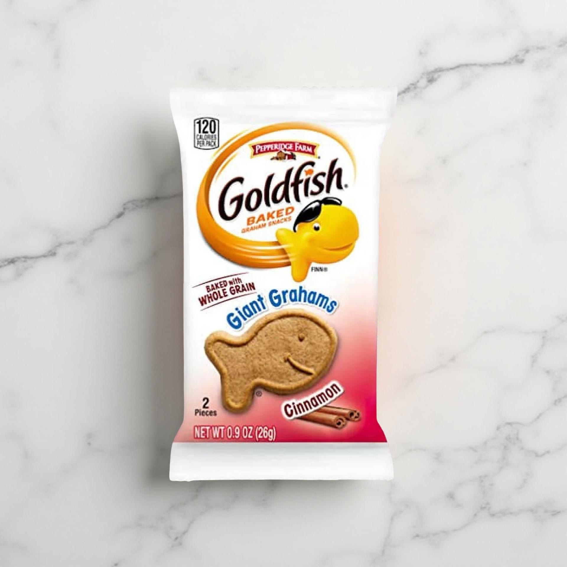 Giant Grahams Shaped Cinnamon Goldfish | .9 Oz, 30 Pack 2