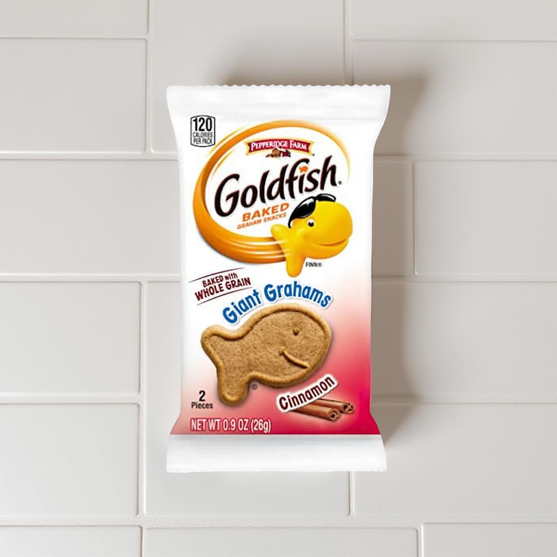 Giant Grahams Shaped Cinnamon Goldfish | .9 Oz, 30 Pack 4