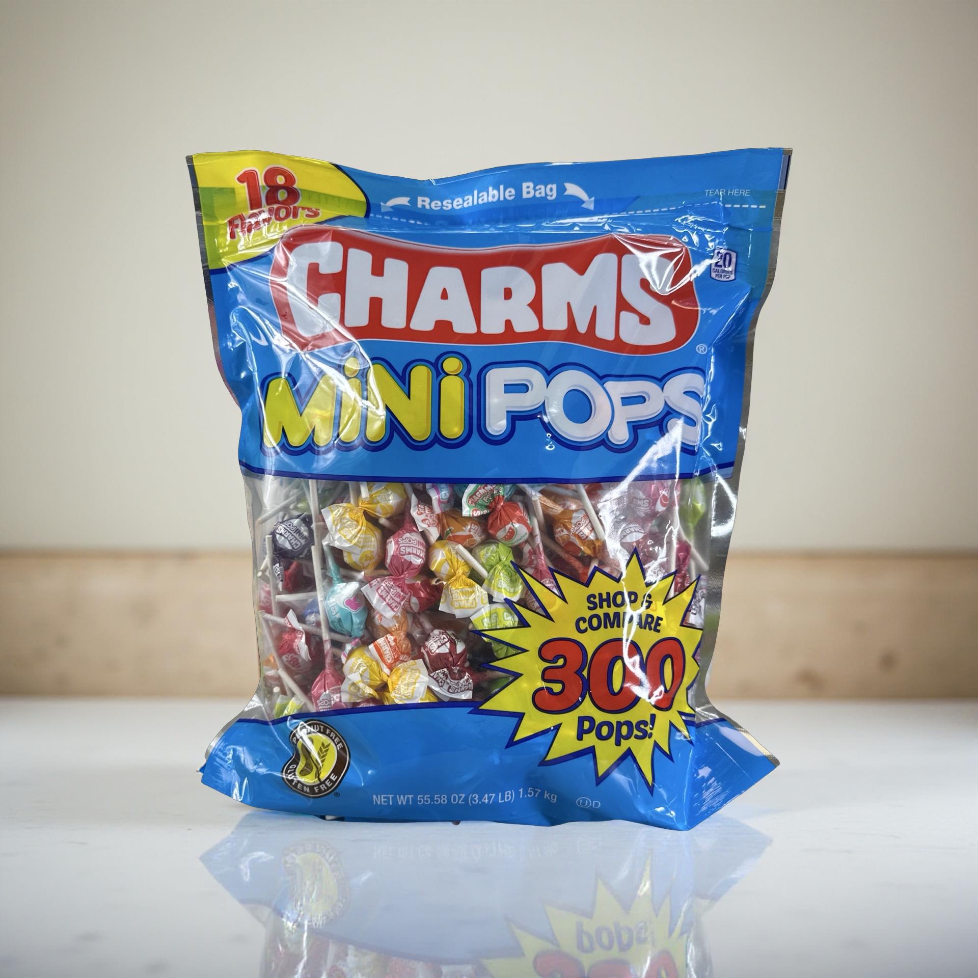 Charms Mini Pops, Classic Candy, 18 Flavors, 300 Lollipops 5