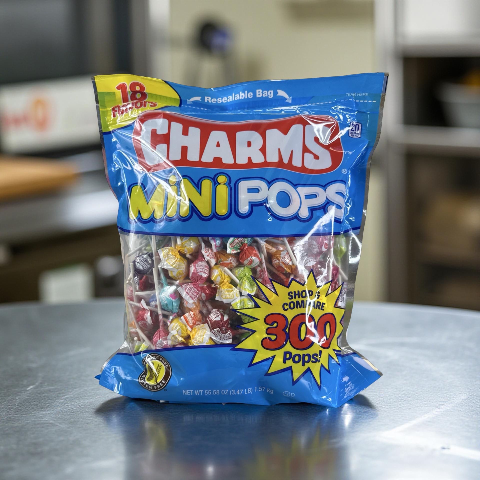 Charms Mini Pops, Classic Candy, 18 Flavors, 300 Lollipops 6