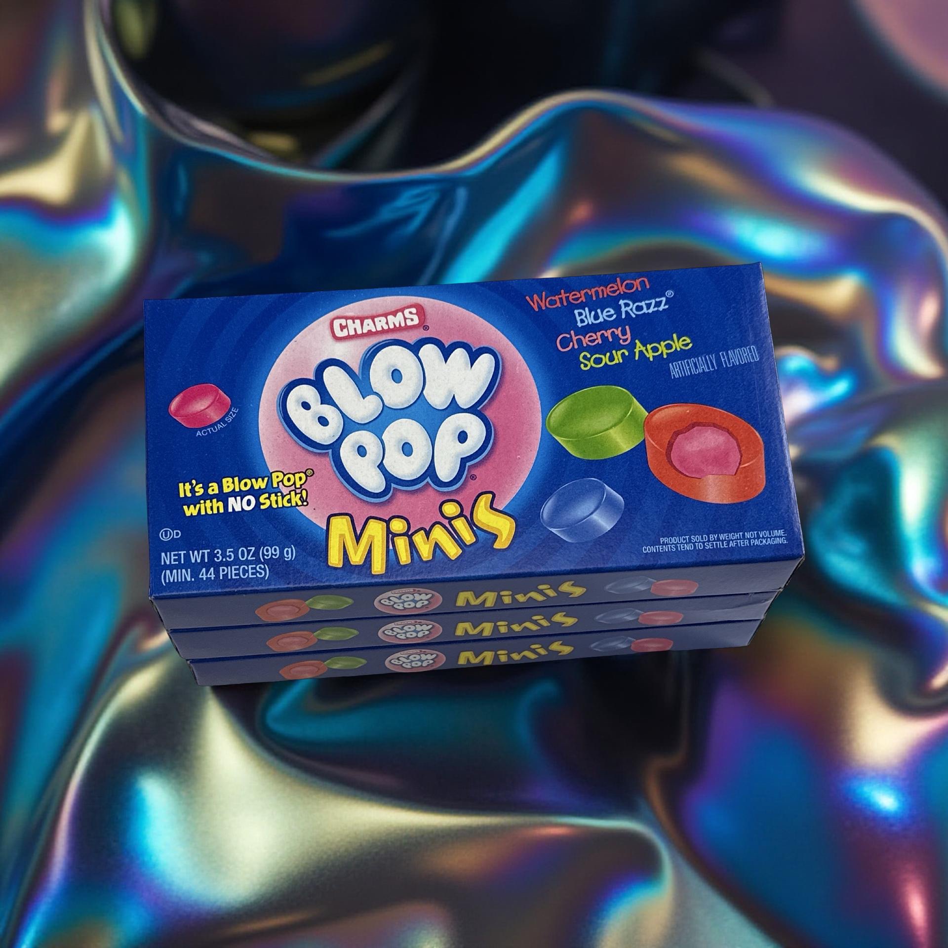 Blow Pop Minis, Blow Pops with No Stick, Movie Theater Box, 3 Count 4