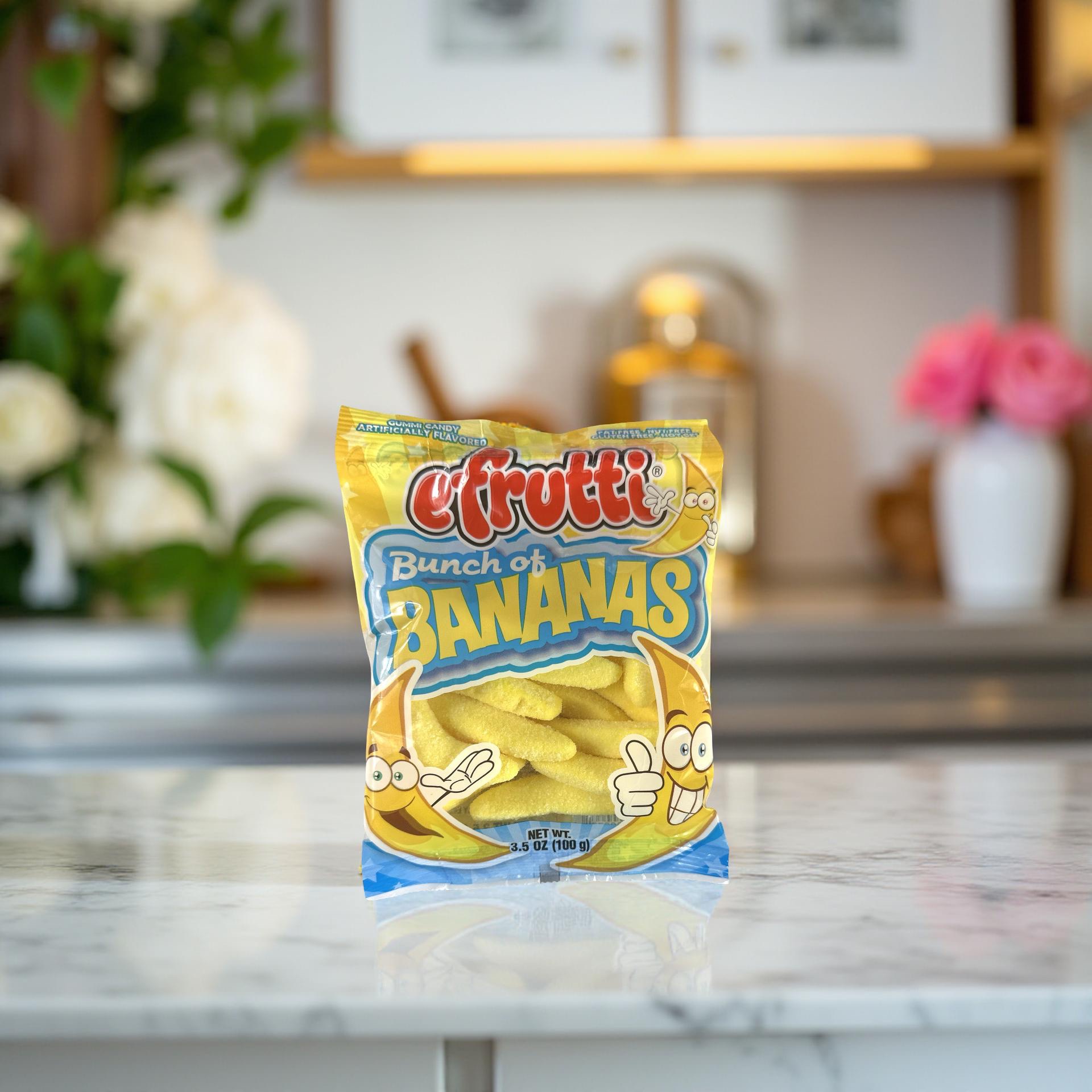 E Frutti Banana Flavored Chewy Gummies Candy, 3.5 Oz, Pack of 3 5