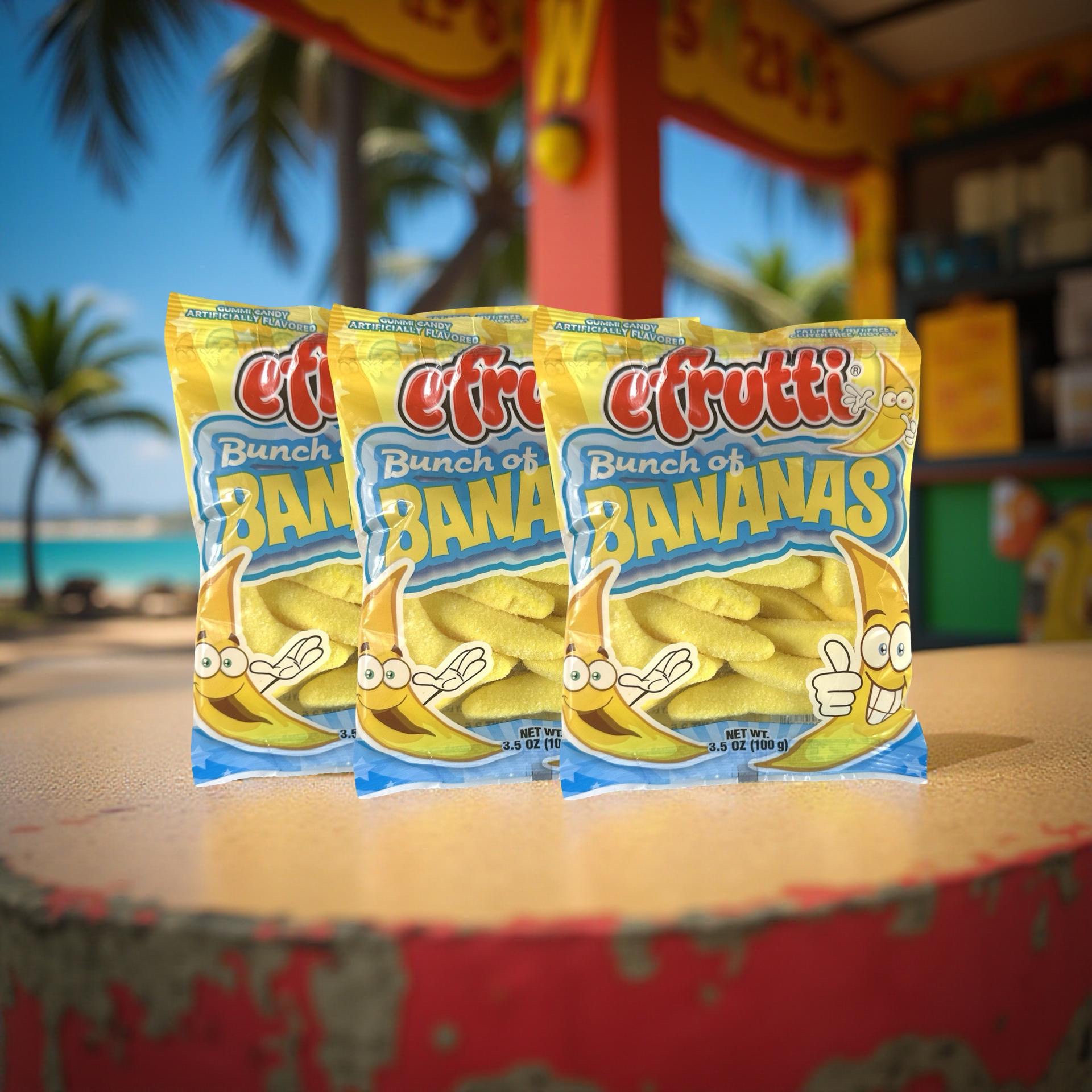 E Frutti Banana Flavored Chewy Gummies Candy, 3.5 Oz, Pack of 3 7