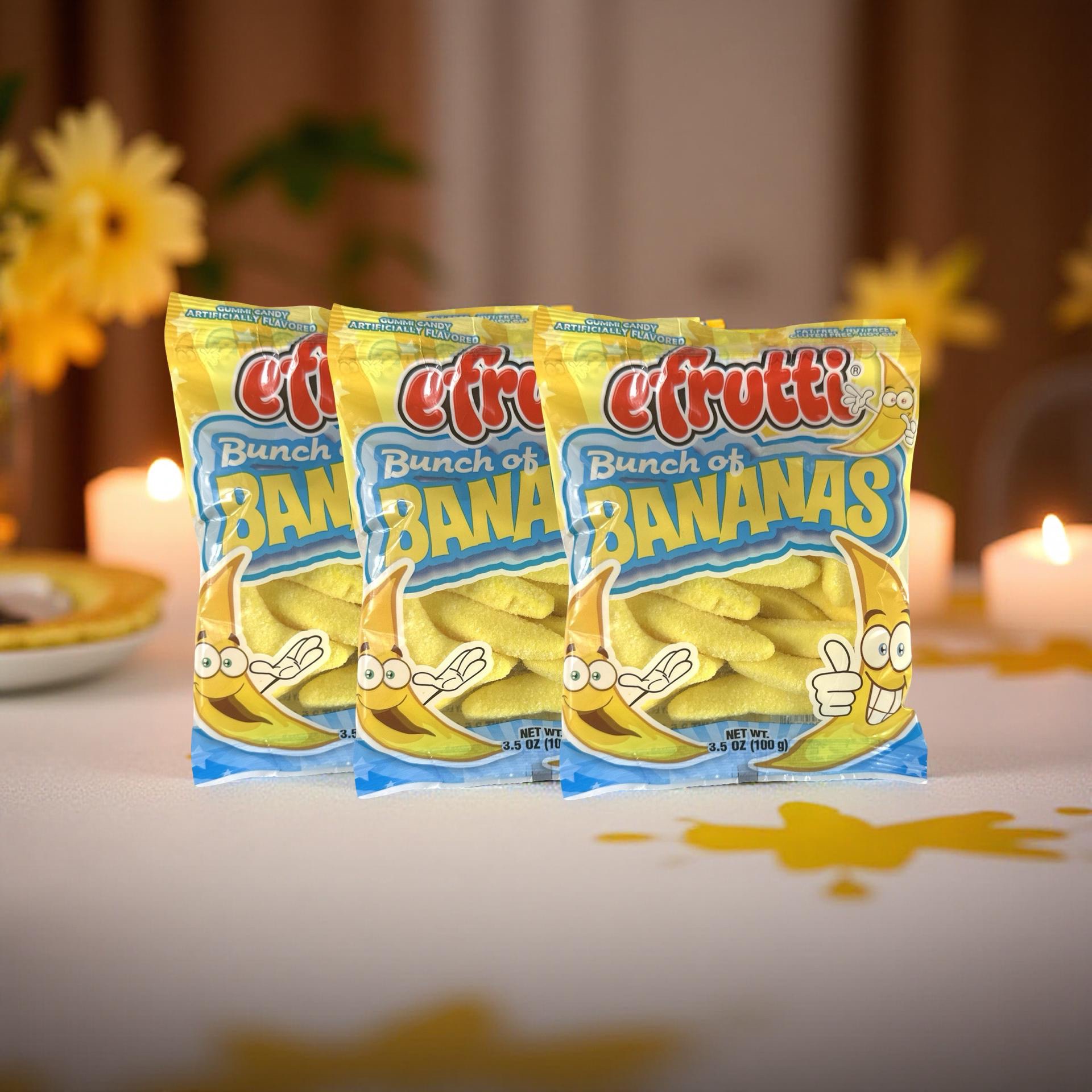 E Frutti Banana Flavored Chewy Gummies Candy, 3.5 Oz, Pack of 3 8