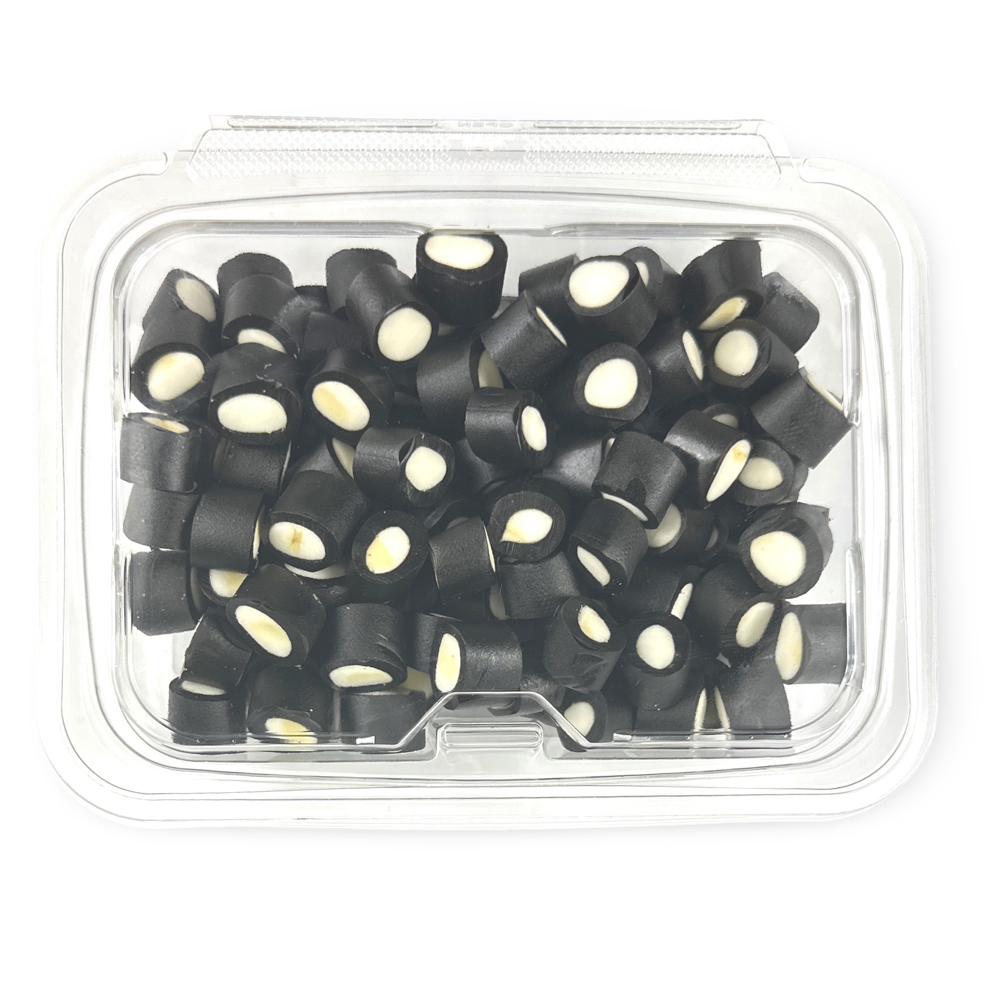 Imported Authentic Finnish Licorice Candy, Mint Filled Round Licorice, 1 Lb Tub, Limited Batch