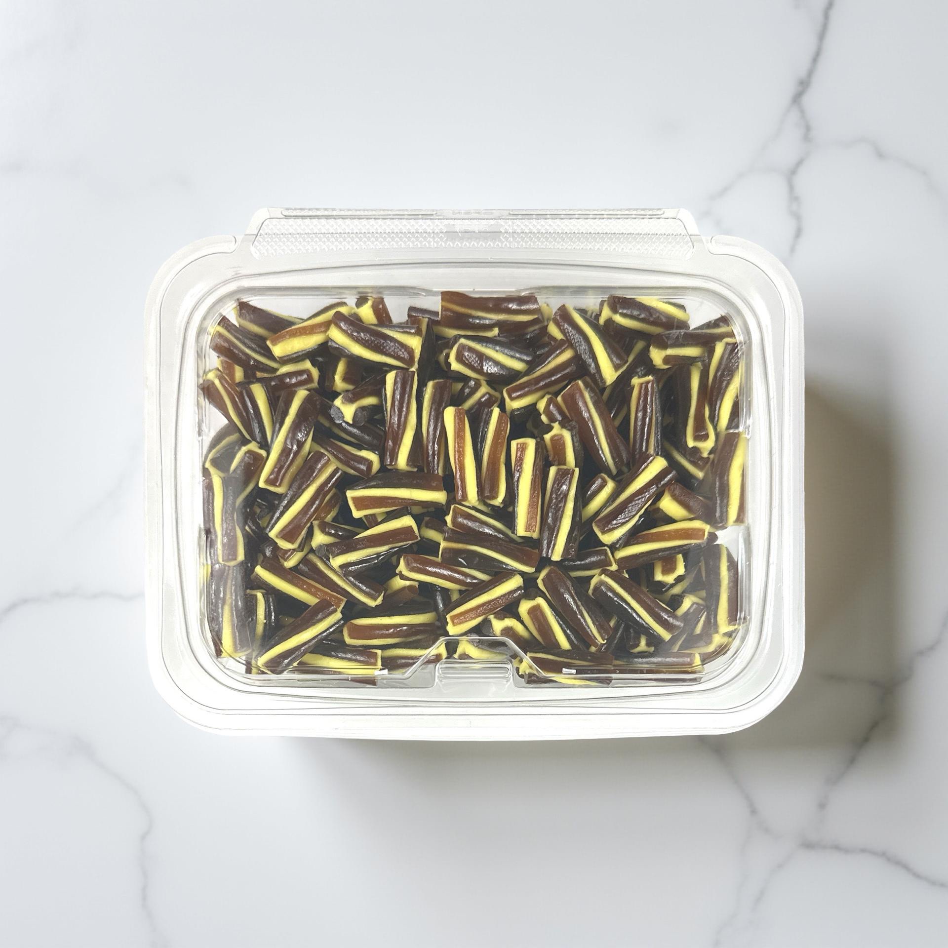 Imported Authentic Finnish Licorice Candy, Kola-Scruv, Twisted Fruit With Cola Filling Licorice, 1 Lb Tub, Limited Batch 4