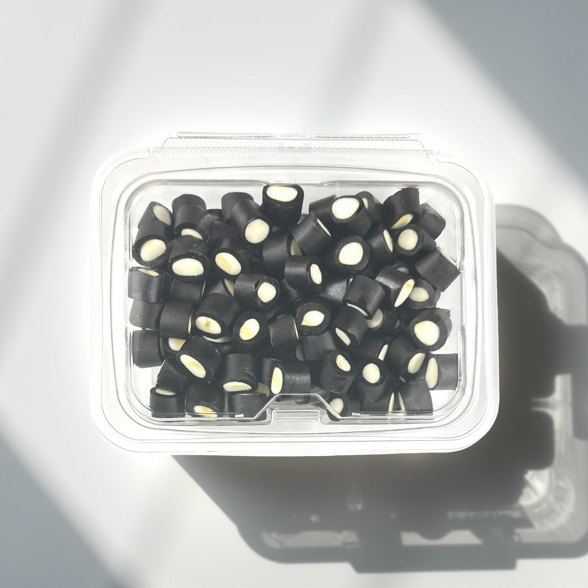 Imported Authentic Finnish Licorice Candy, Mint Filled Round Licorice, 1 Lb Tub, Limited Batch 2