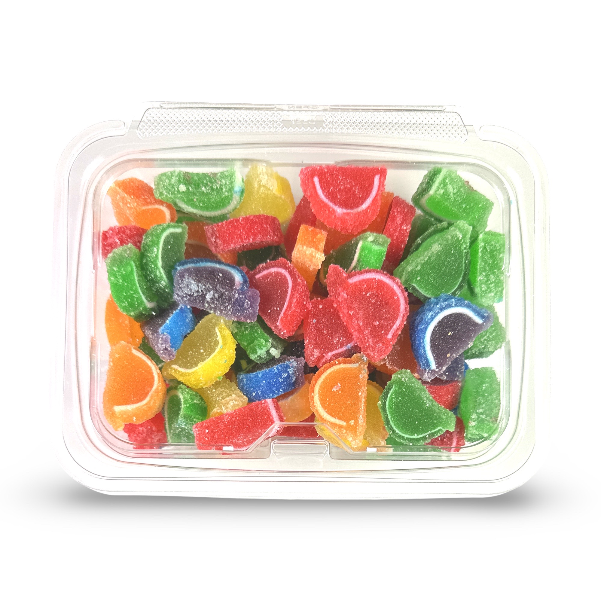 Cavalier Mini Fruit Agar Jelly Slices, World Famous Quality, Assorted Flavors, Kosher, 1 lb. Tub