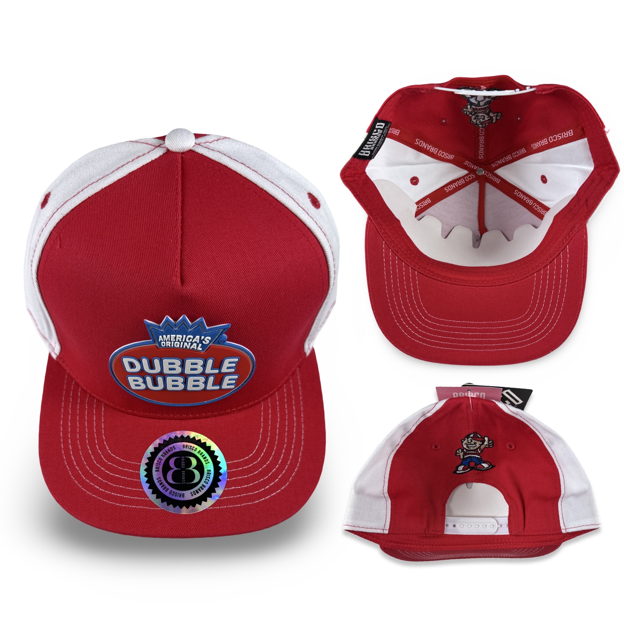 Nostalgic Dubble Bubble Logo Candy Themed Sport Hat, Officially Licensed, One Size Adjustable