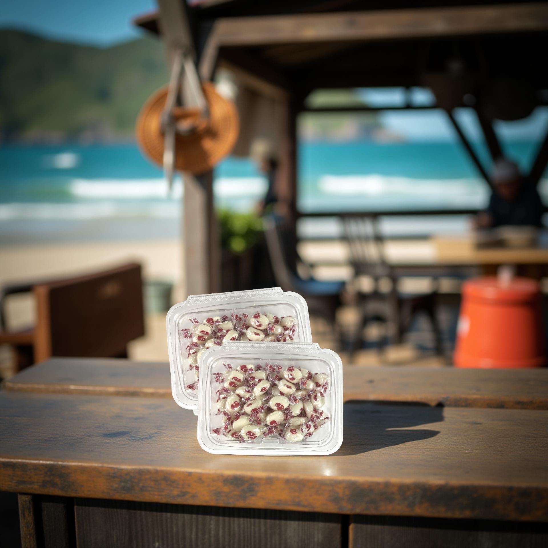 Nostalgic Coconut Drops Hard Candy With Creamy Filling, 2 Tubs (1 Lb. Total) 2