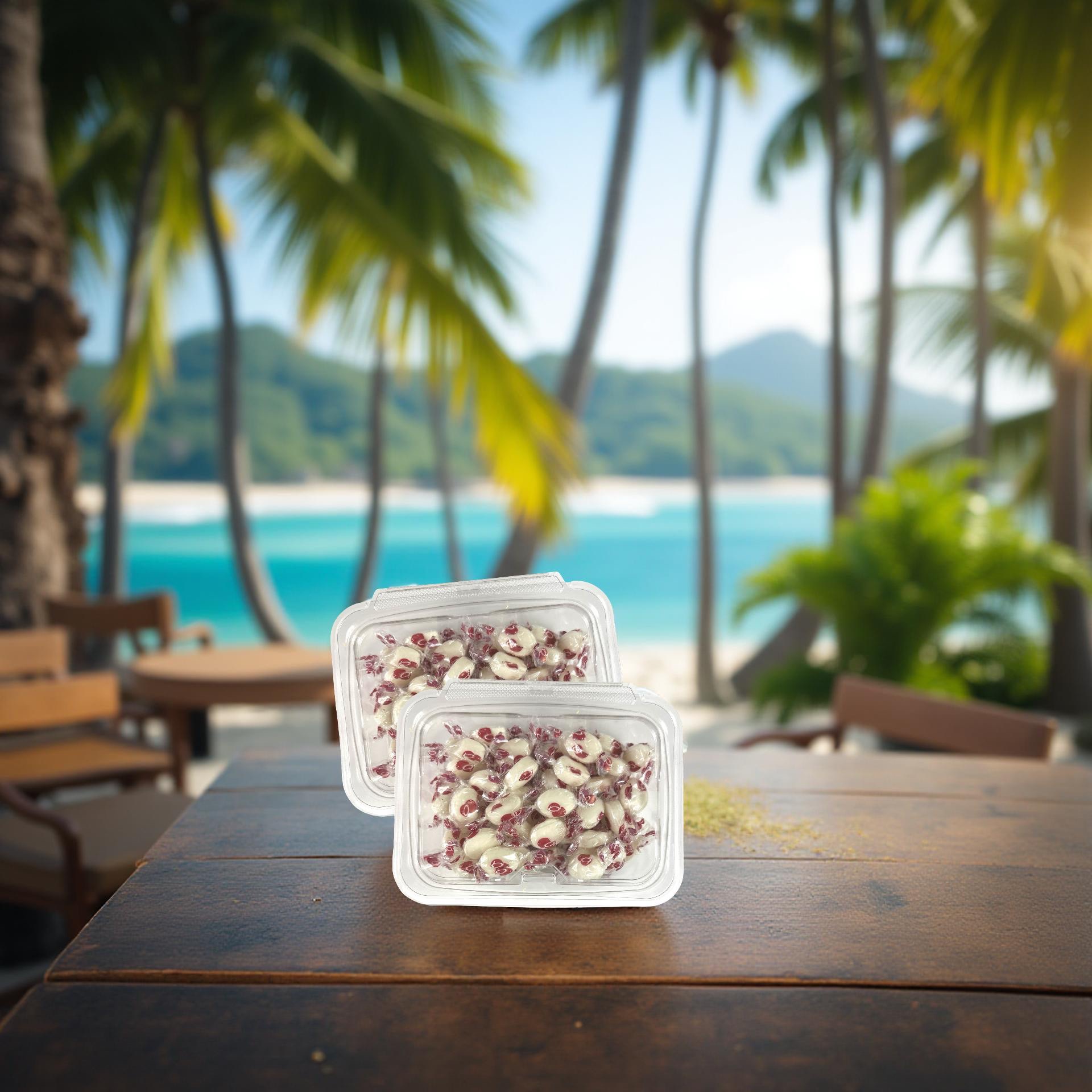 Nostalgic Coconut Drops Hard Candy With Creamy Filling, 2 Tubs (1 Lb. Total) 3