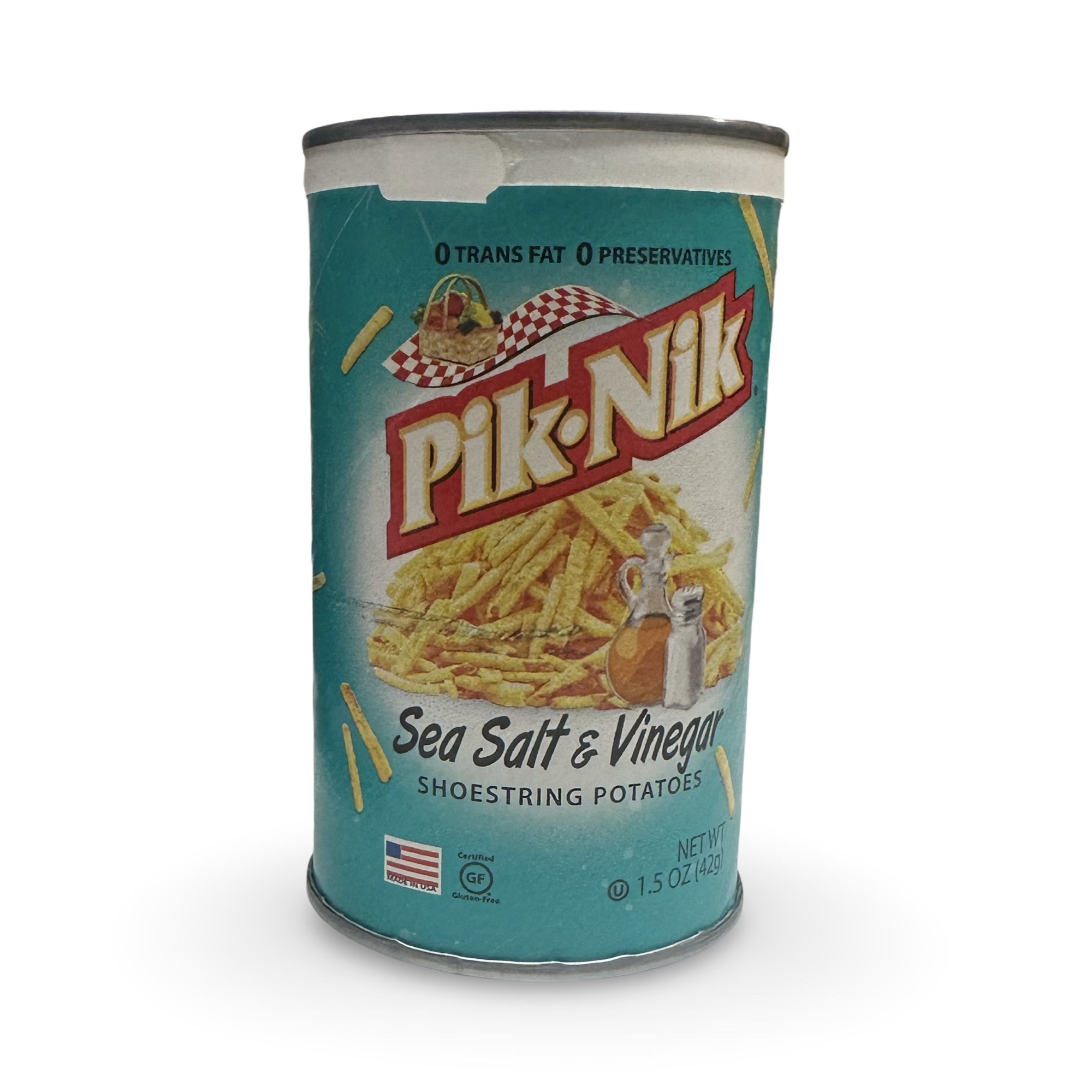 Pik Nik Nostalgic Shoestring Potato Sticks, Salt & Vinegar, 10 Total