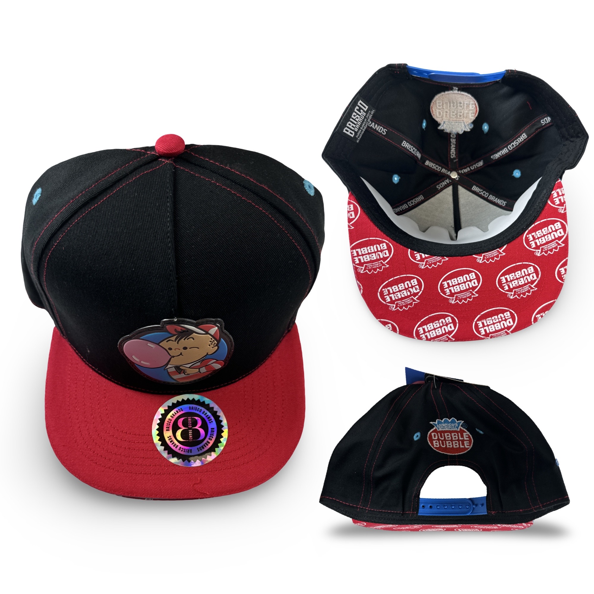 Nostalgic Dubble Bubble Boy Bubble Candy Themed Sport Hat, Officially Licensed, One Size Adjustable