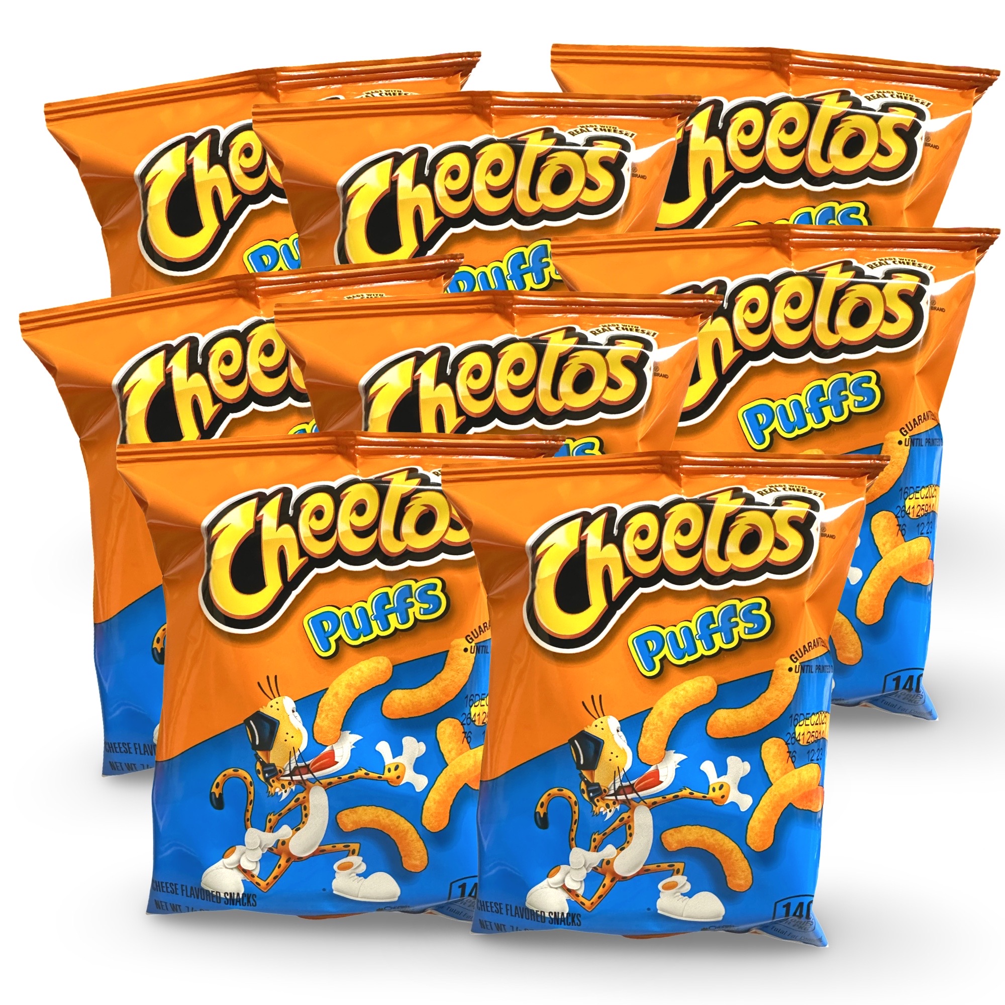 Cheetos Jumbo Puffs Cheese Flavored Snack, 0.875 Ounce, 8 Bags