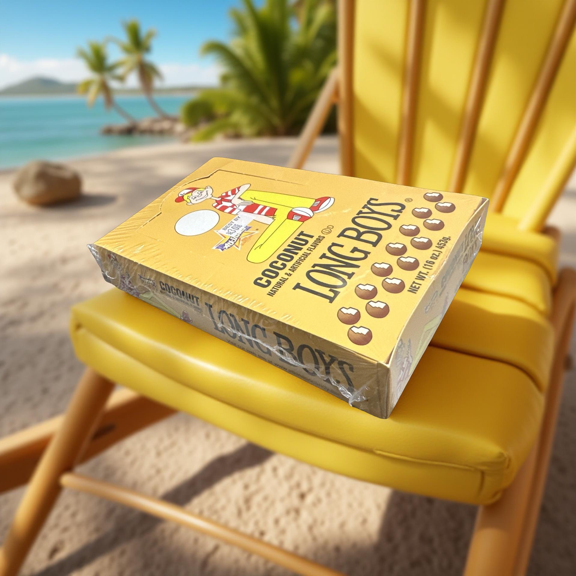 Atkinsons Coconut Long Boys Nostalgic New Orleans Chewy Candy, 48Ct Box 2