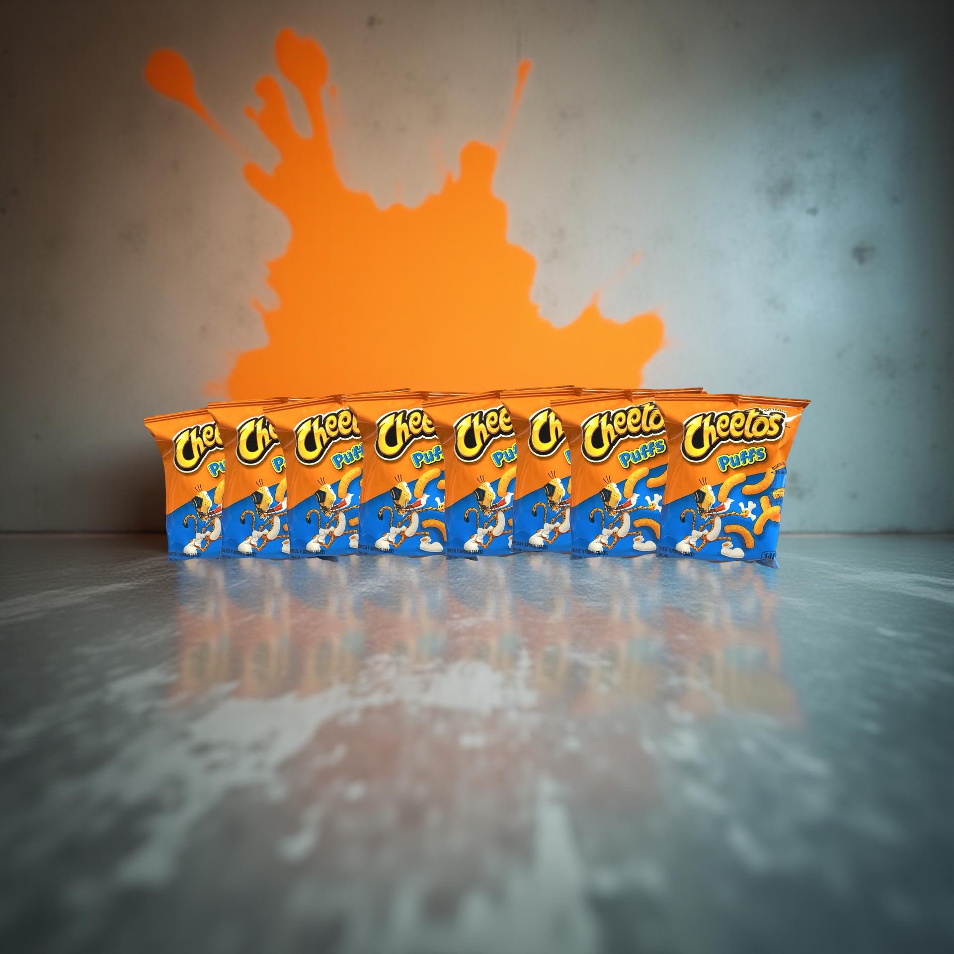 Cheetos Jumbo Puffs Cheese Flavored Snack, 0.875 Ounce, 8 Bags 2