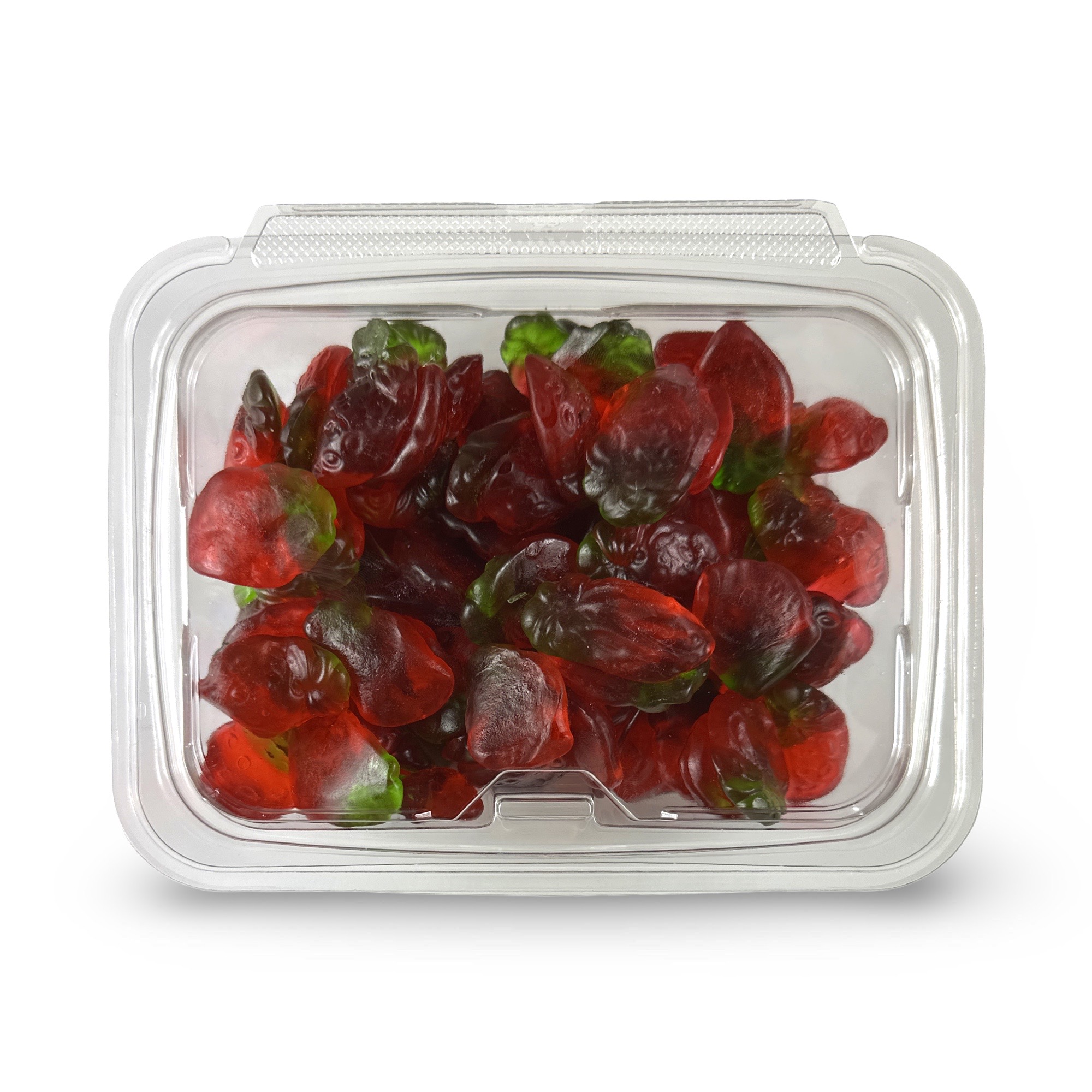 Fruit Flavored and Shaped Gummies, Strawberry, 1 lb. Tub