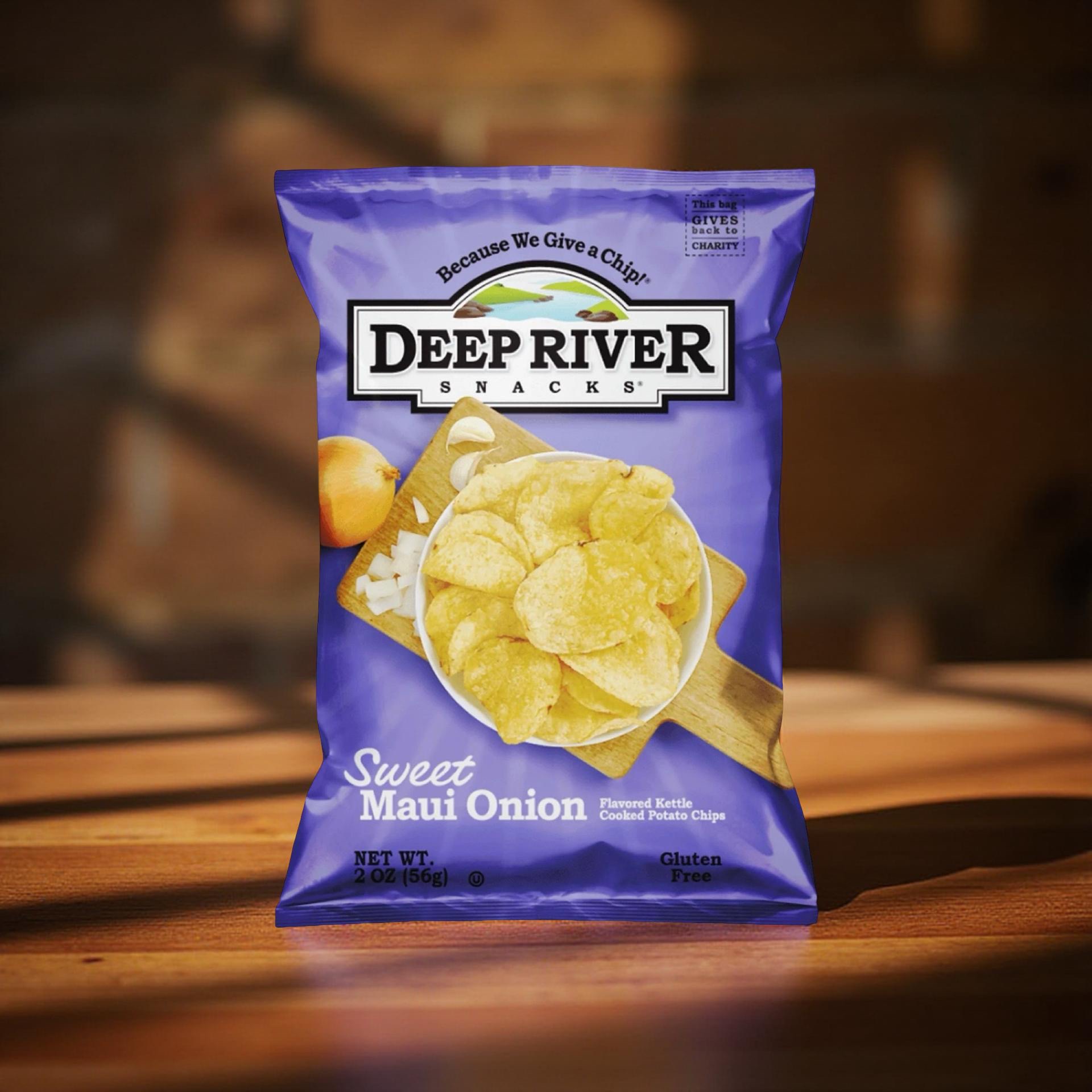 Deep River Snacks Sweet Maui Onion Kettle Cooked Potato Chips, 2-Ounce (Pack of 24) 2