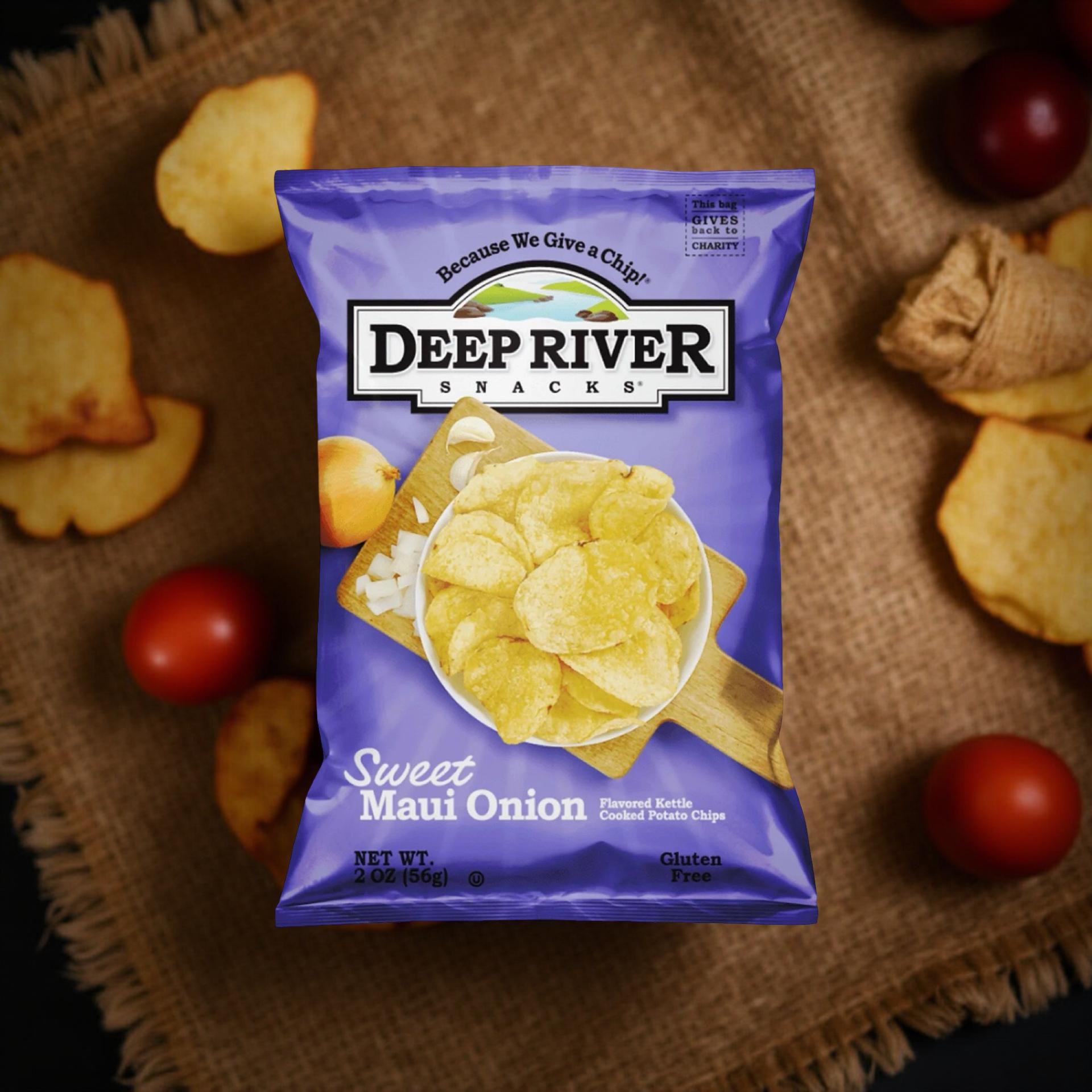 Deep River Snacks Sweet Maui Onion Kettle Cooked Potato Chips, 2-Ounce (Pack of 24) 3