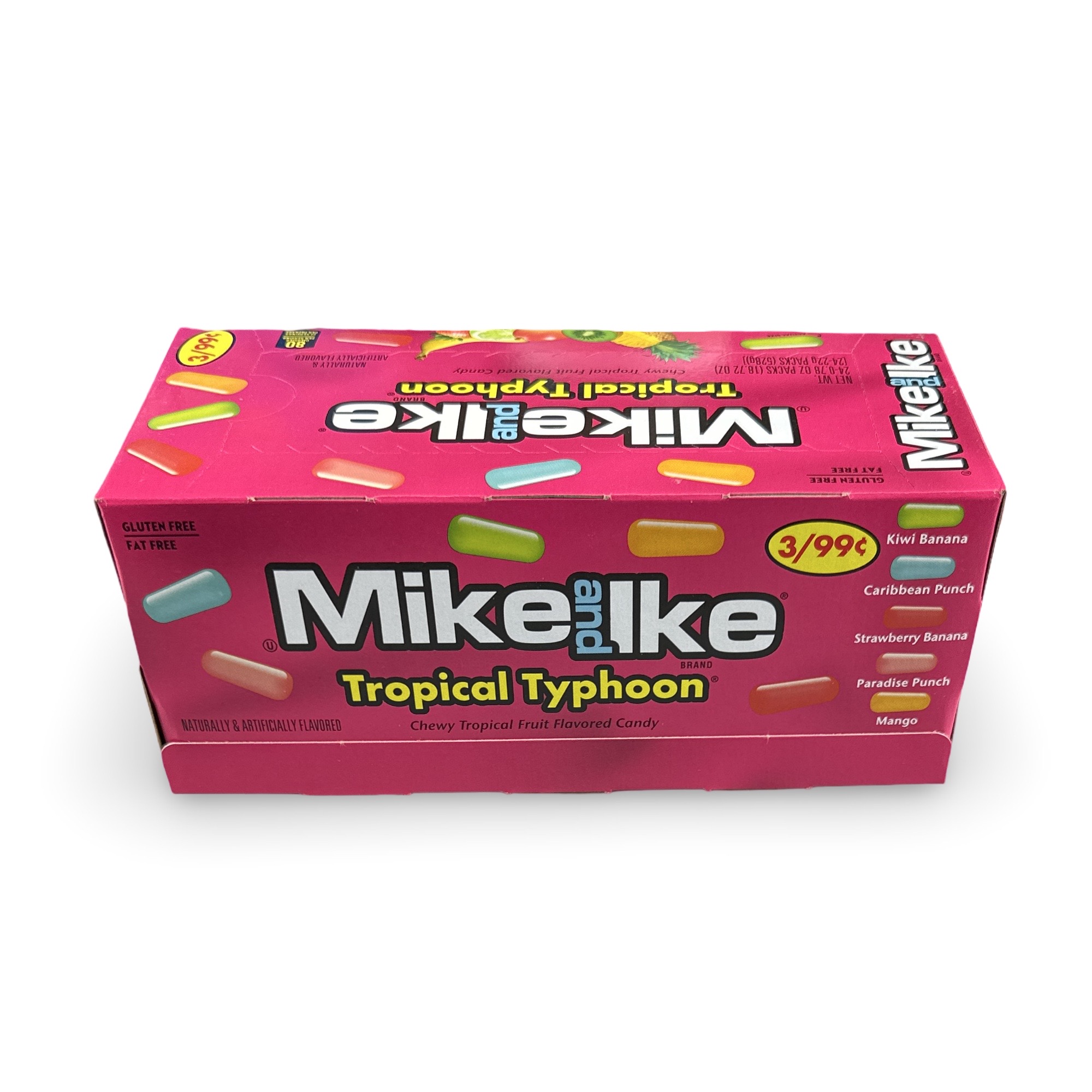 Mike & Ike Chewy Candy – 24 Count Theater Box, Tropical Typhoon