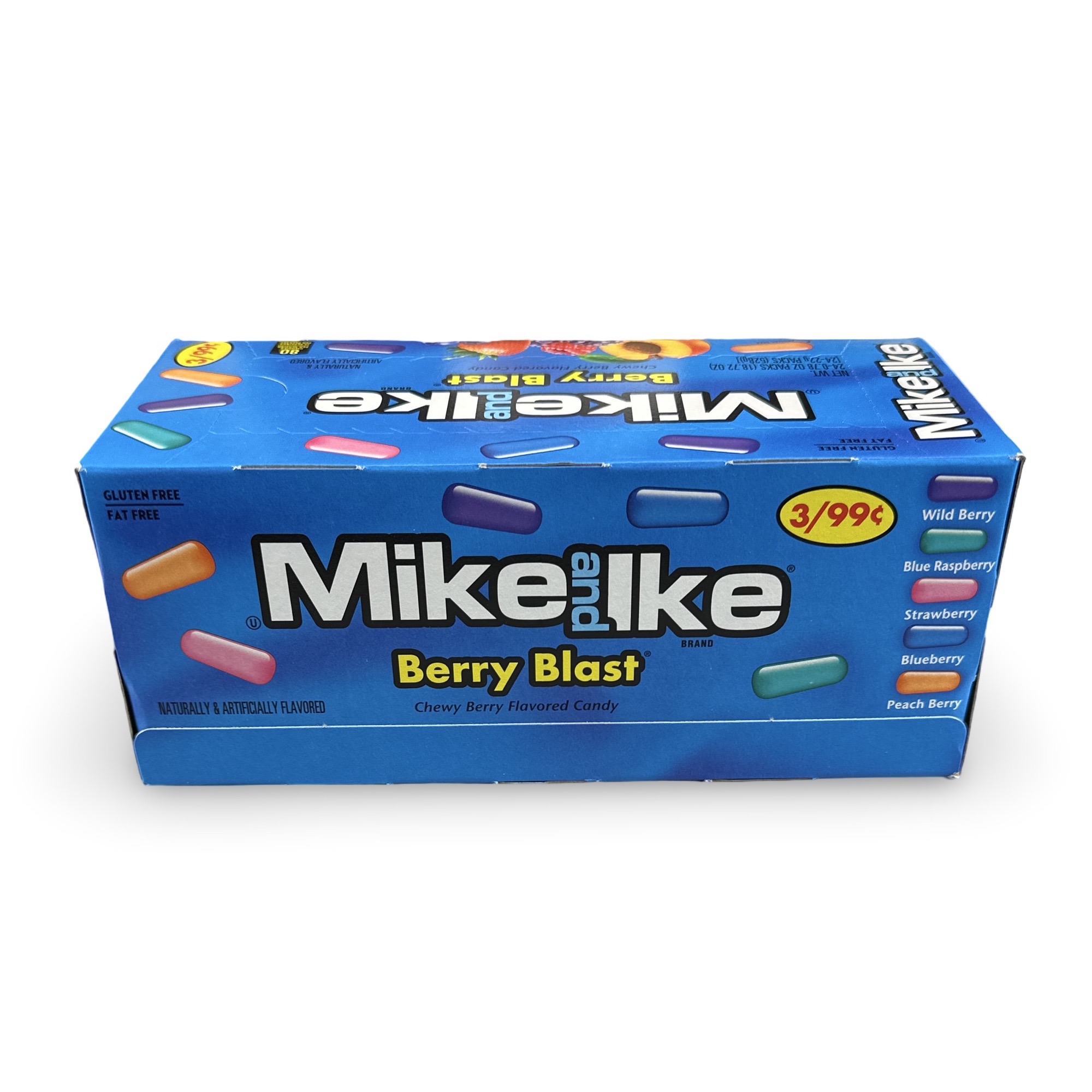 Mike & Ike Chewy Candy – 24 Count Theater Box, Berry Blast