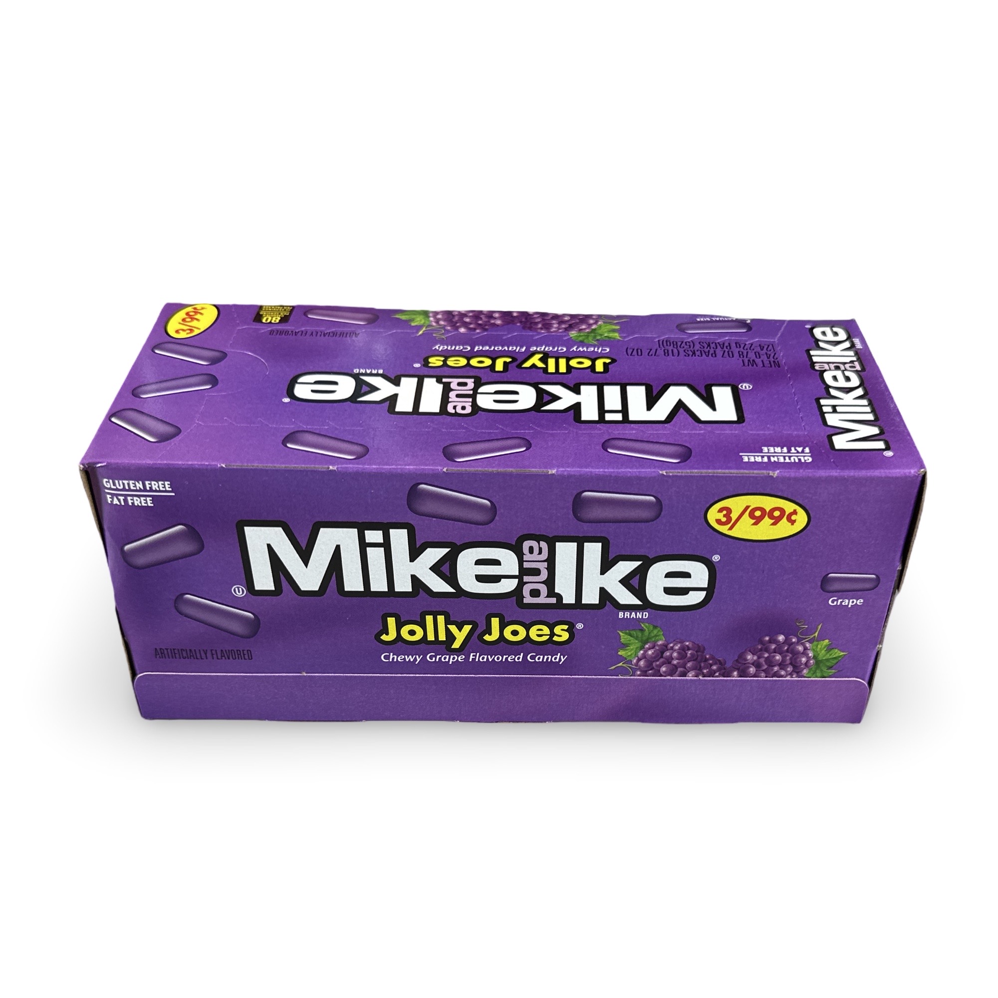 Mike & Ike Chewy Candy – 24 Count Theater Box, Grape Jolly Joes