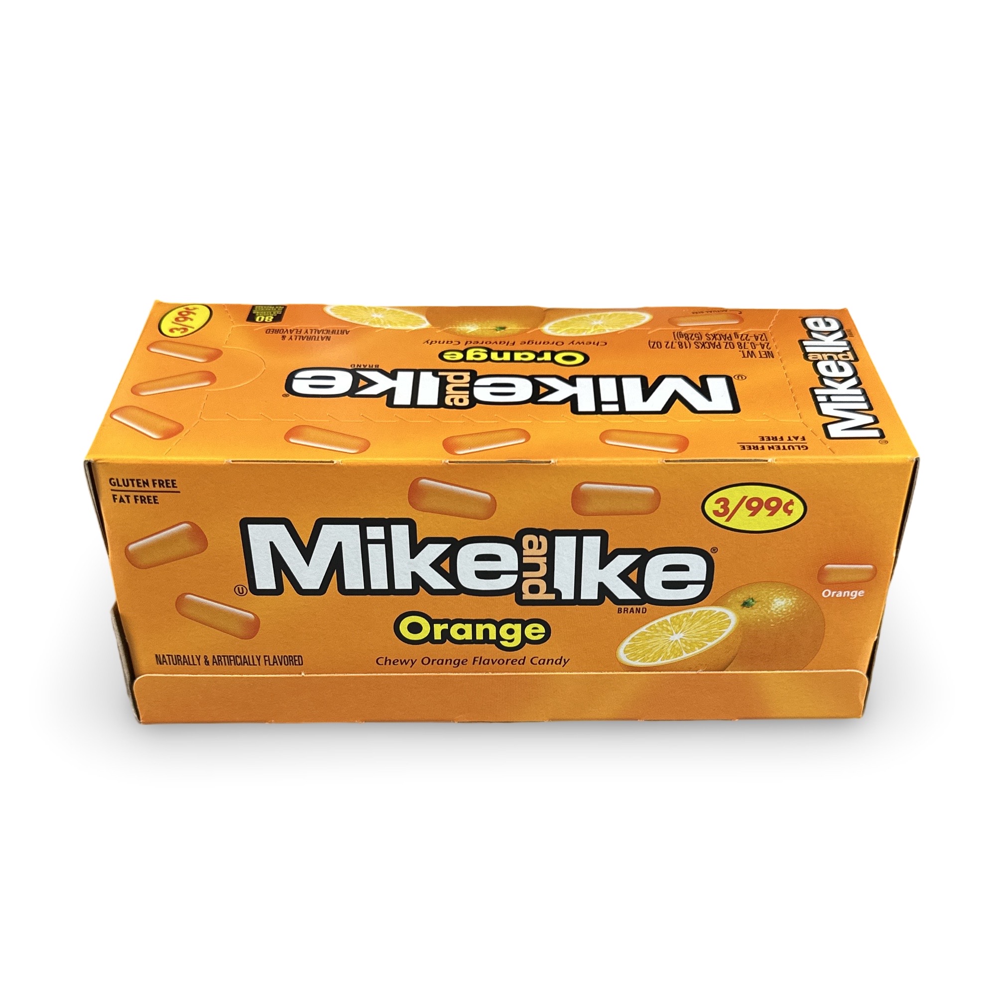 Mike & Ike Chewy Candy – 24 Count Theater Box, Orange
