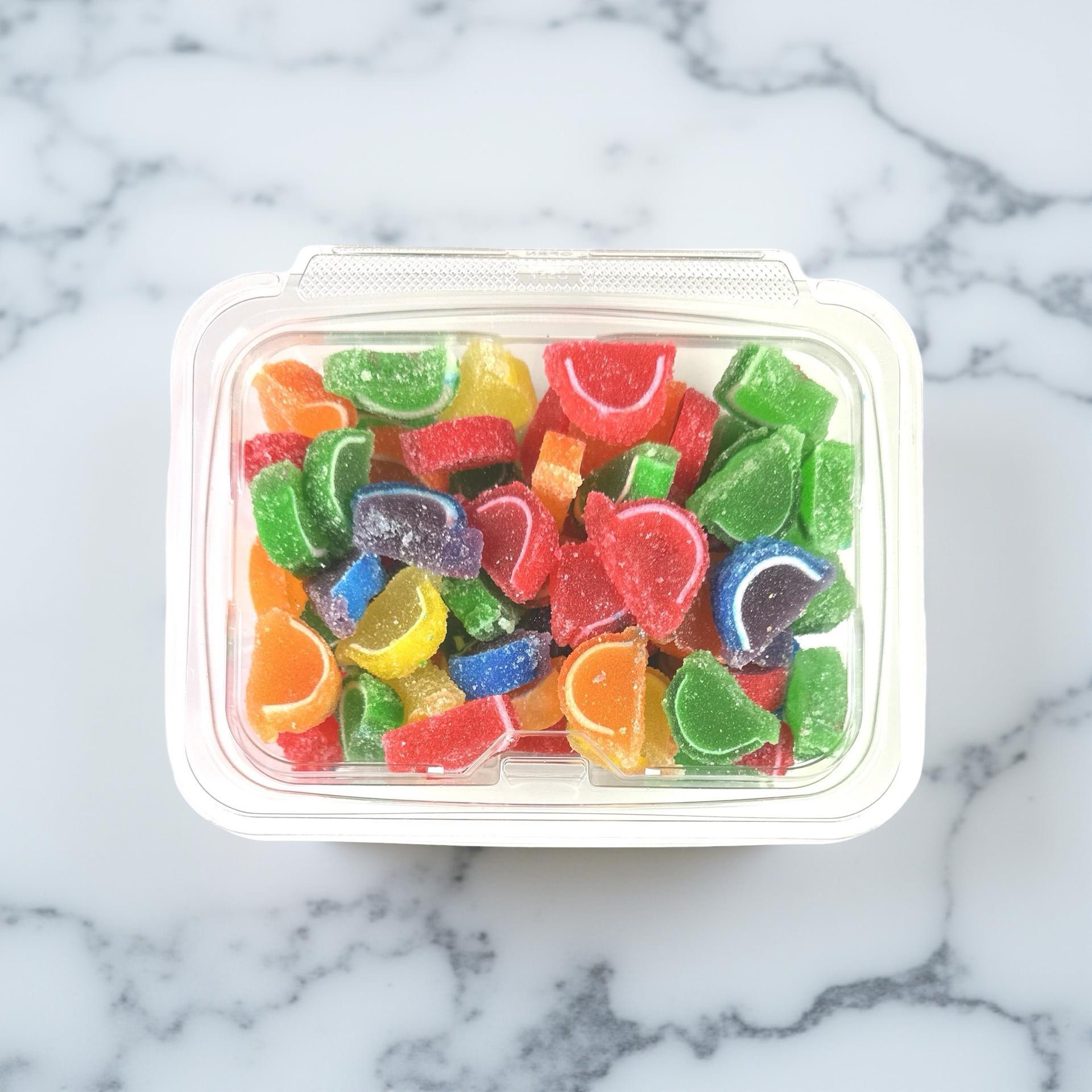 Cavalier Mini Fruit Agar Jelly Slices, World Famous Quality, Assorted Flavors, Kosher, 1 lb. Tub 4