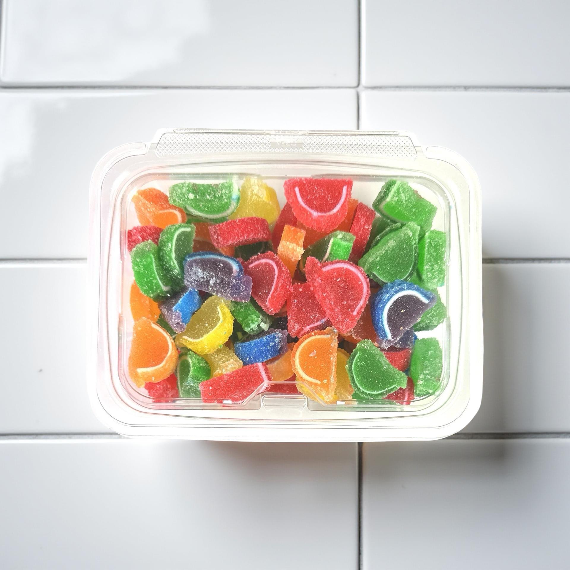 Cavalier Mini Fruit Agar Jelly Slices, World Famous Quality, Assorted Flavors, Kosher, 1 lb. Tub 2