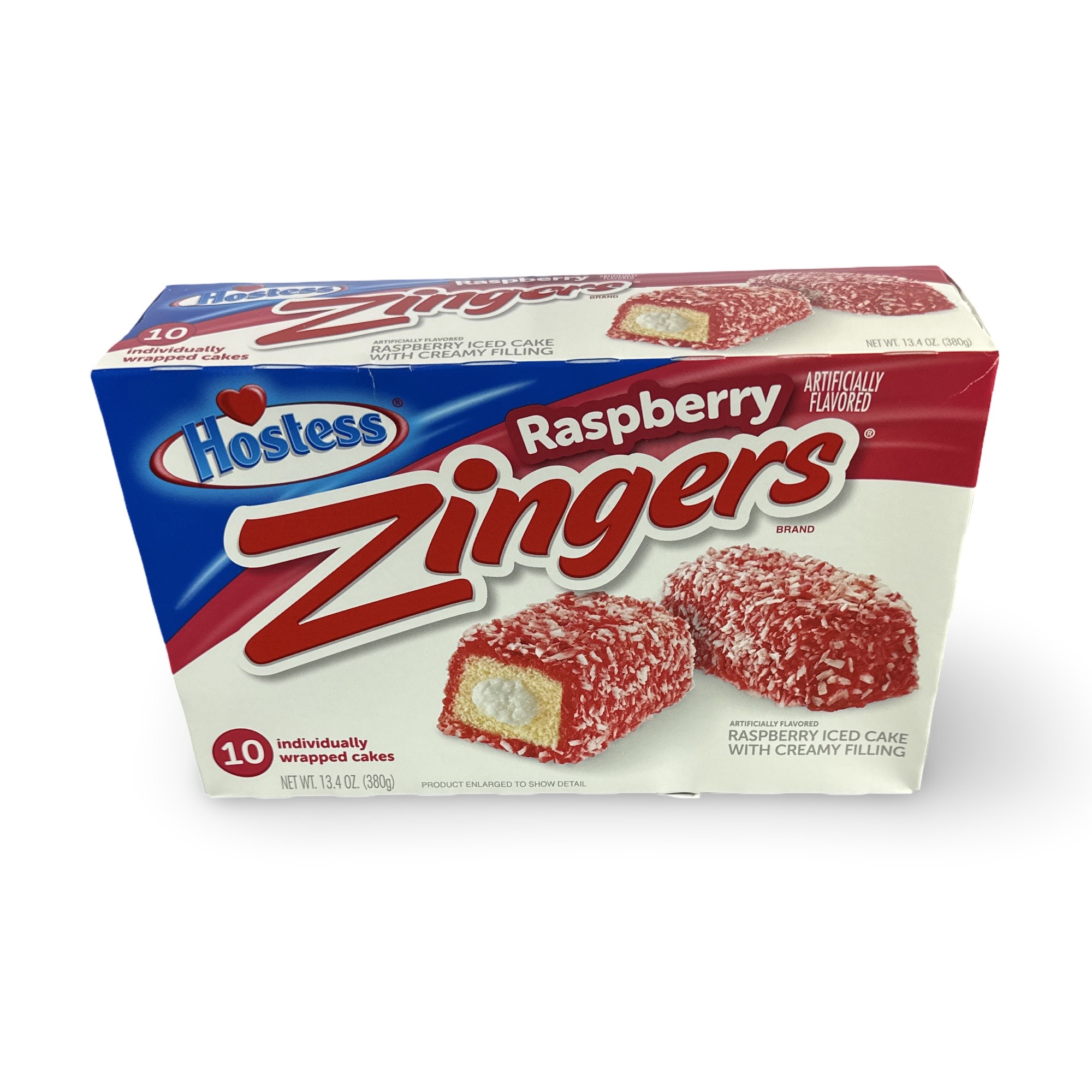 Hostess Snack Cakes Multipack Box, Raspberry Zingers, 10 Count Box