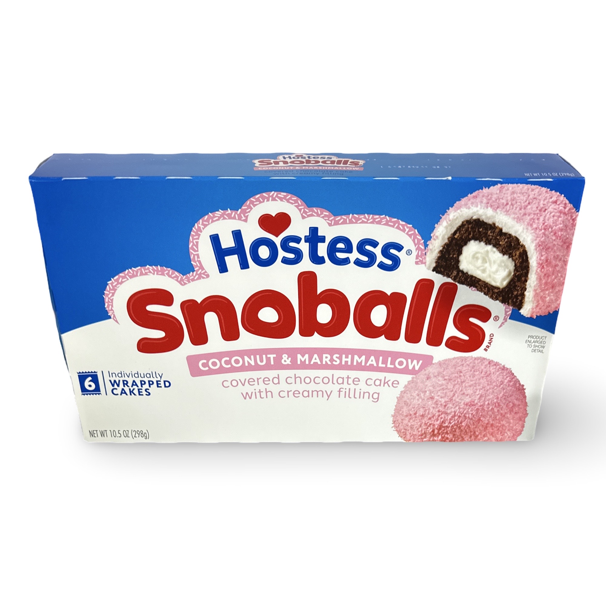 Hostess Snack Cakes Multipack Box, Snoballs, 6 Count Box