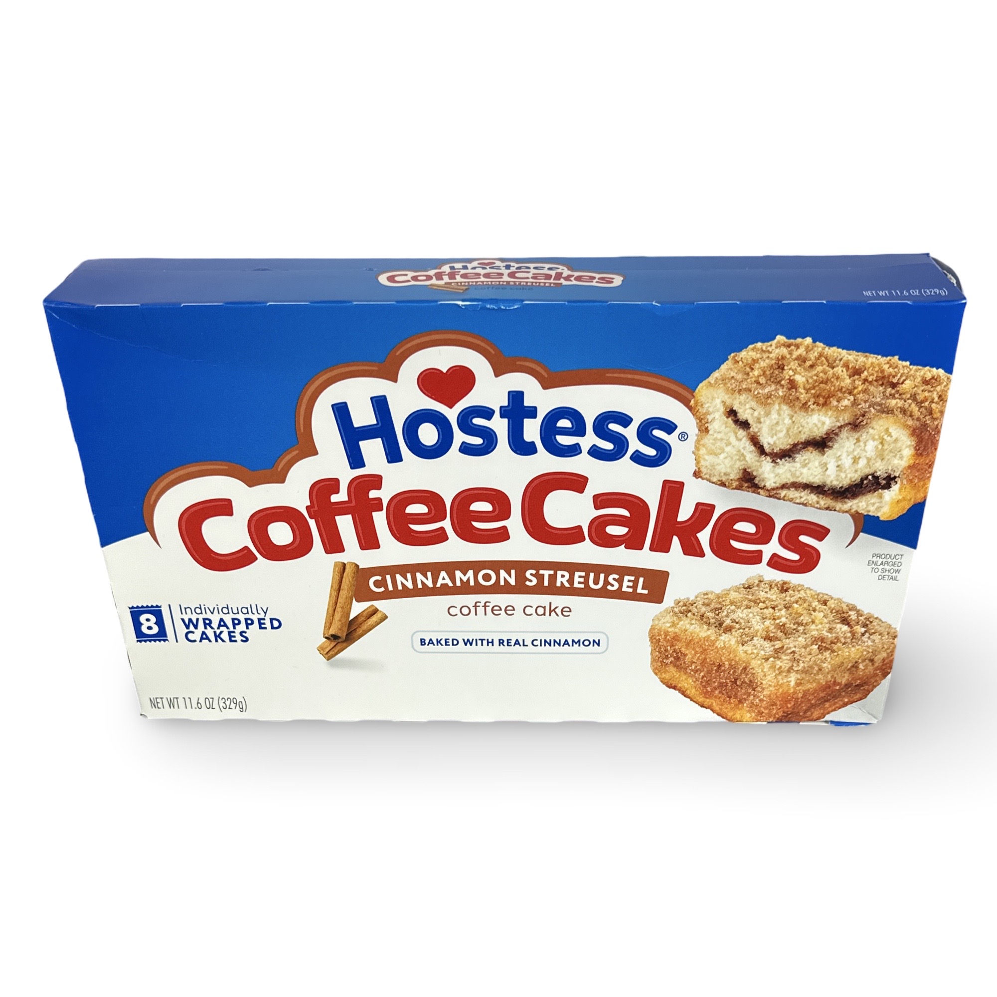 Hostess Snack Cakes Multipack Box, Coffee Cakes, 8 Count Box