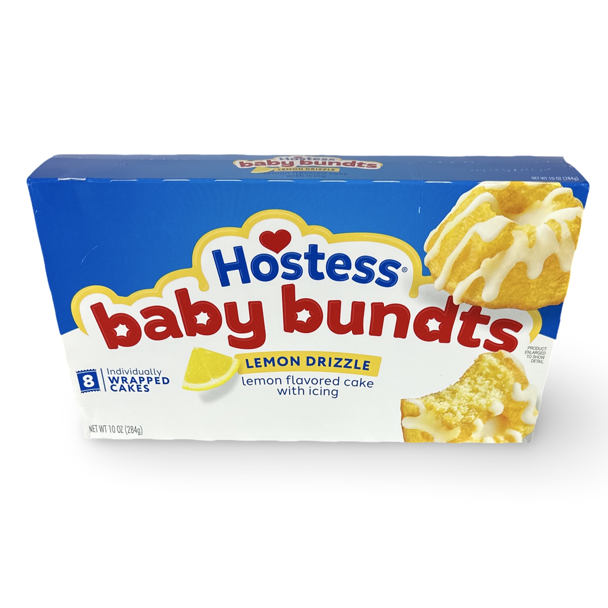 Hostess Snack Cakes Multipack Box, Iced Lemon Baby Bundts, 8 Count Box