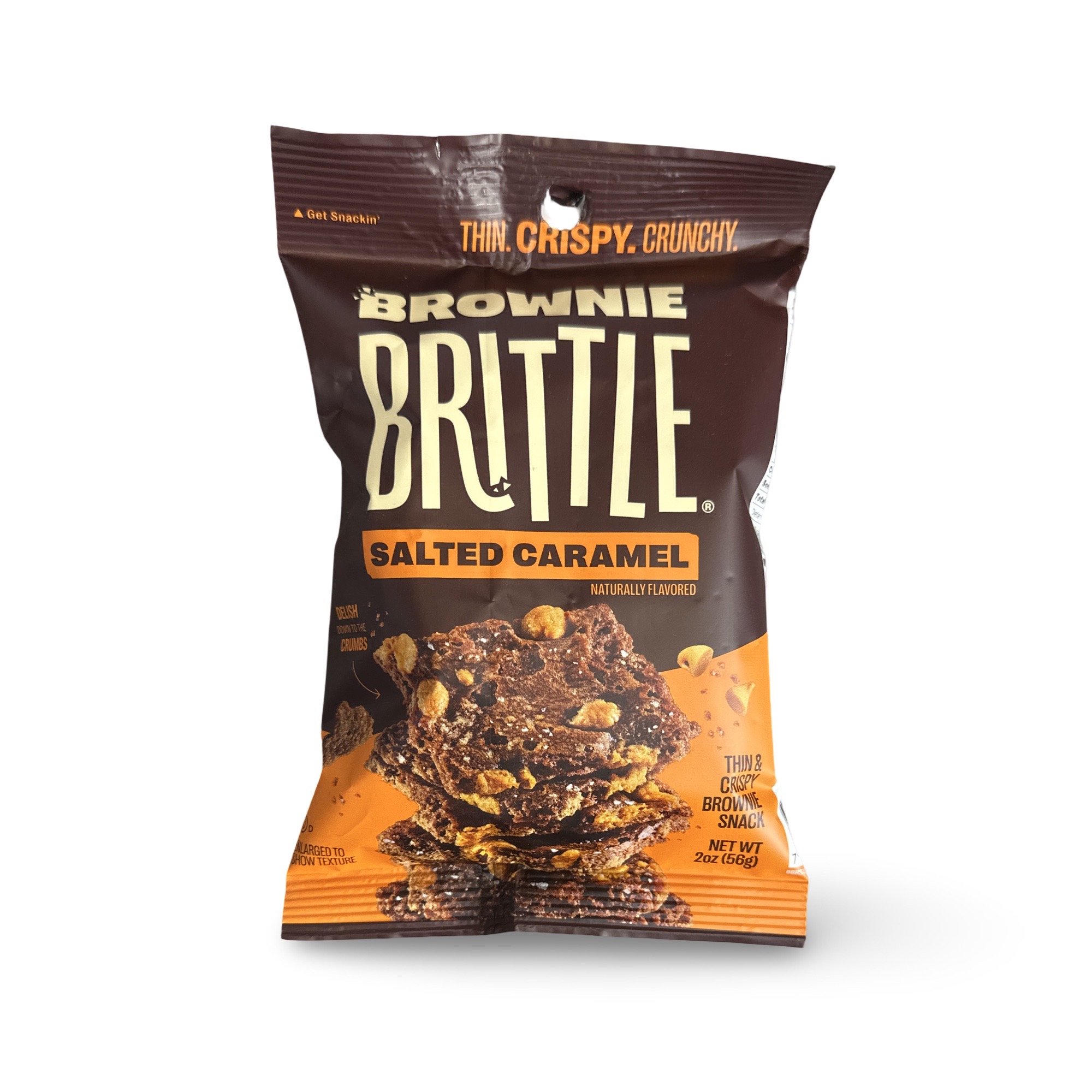 Brownie Brittle 2 Flavor Combo, Chocolate Chip and Caramel, 2 Oz, 6 Bags 3