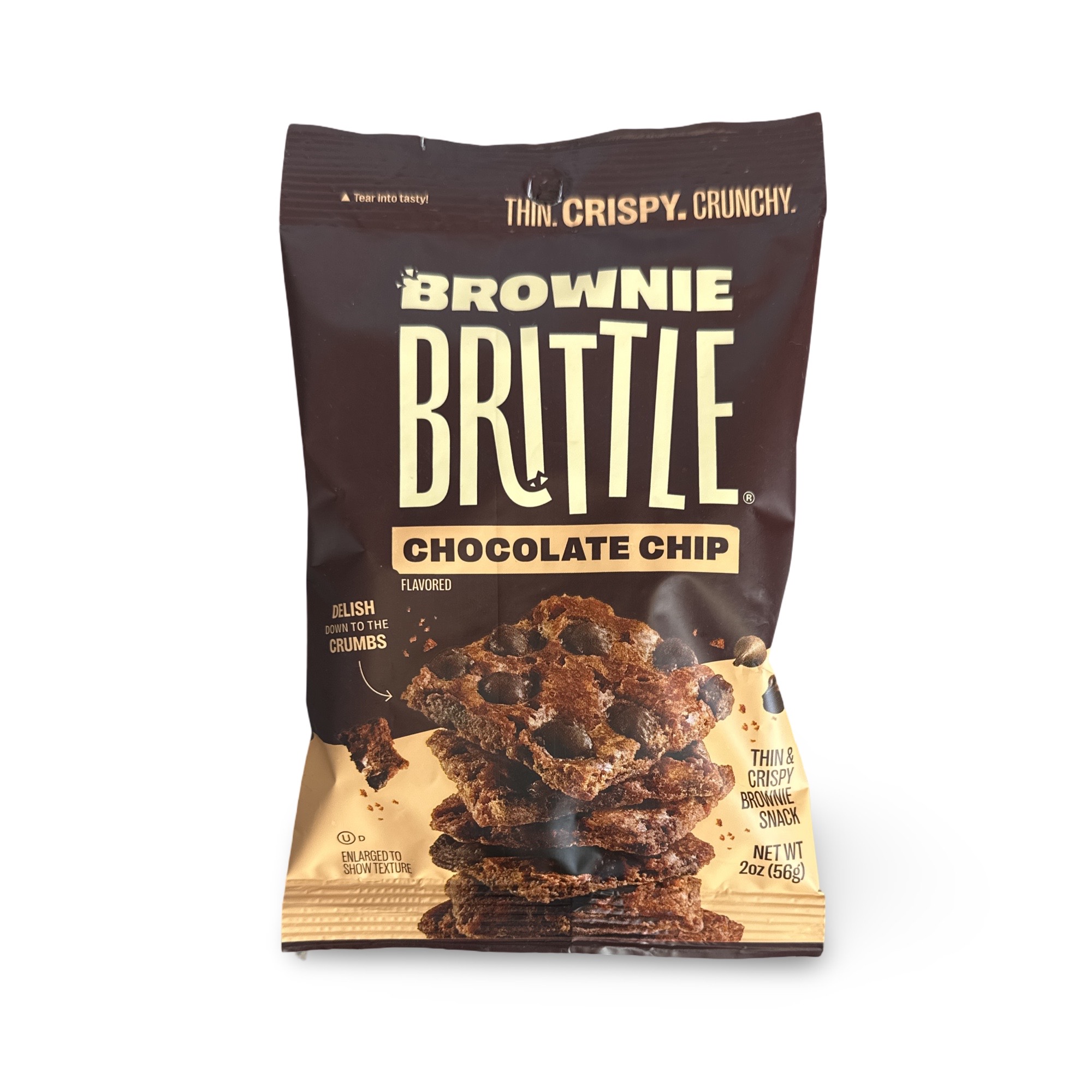 Brownie Brittle 2 Flavor Combo, Chocolate Chip and Caramel, 2 Oz, 6 Bags 4