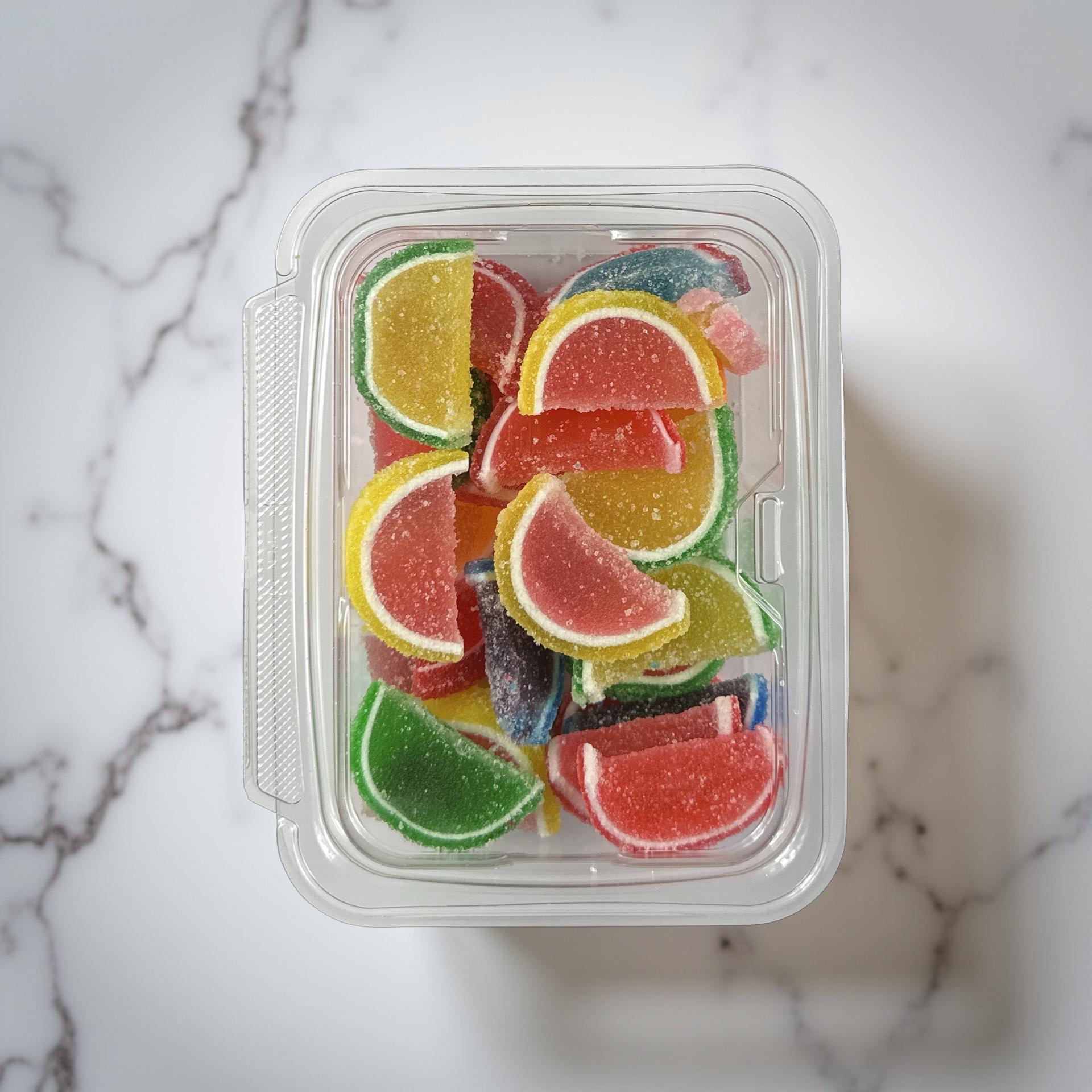 Cavalier Full Size Fruit Agar Jelly Slices, World Famous Quality, Assorted Flavors, Kosher, 1 lb. Tub 2