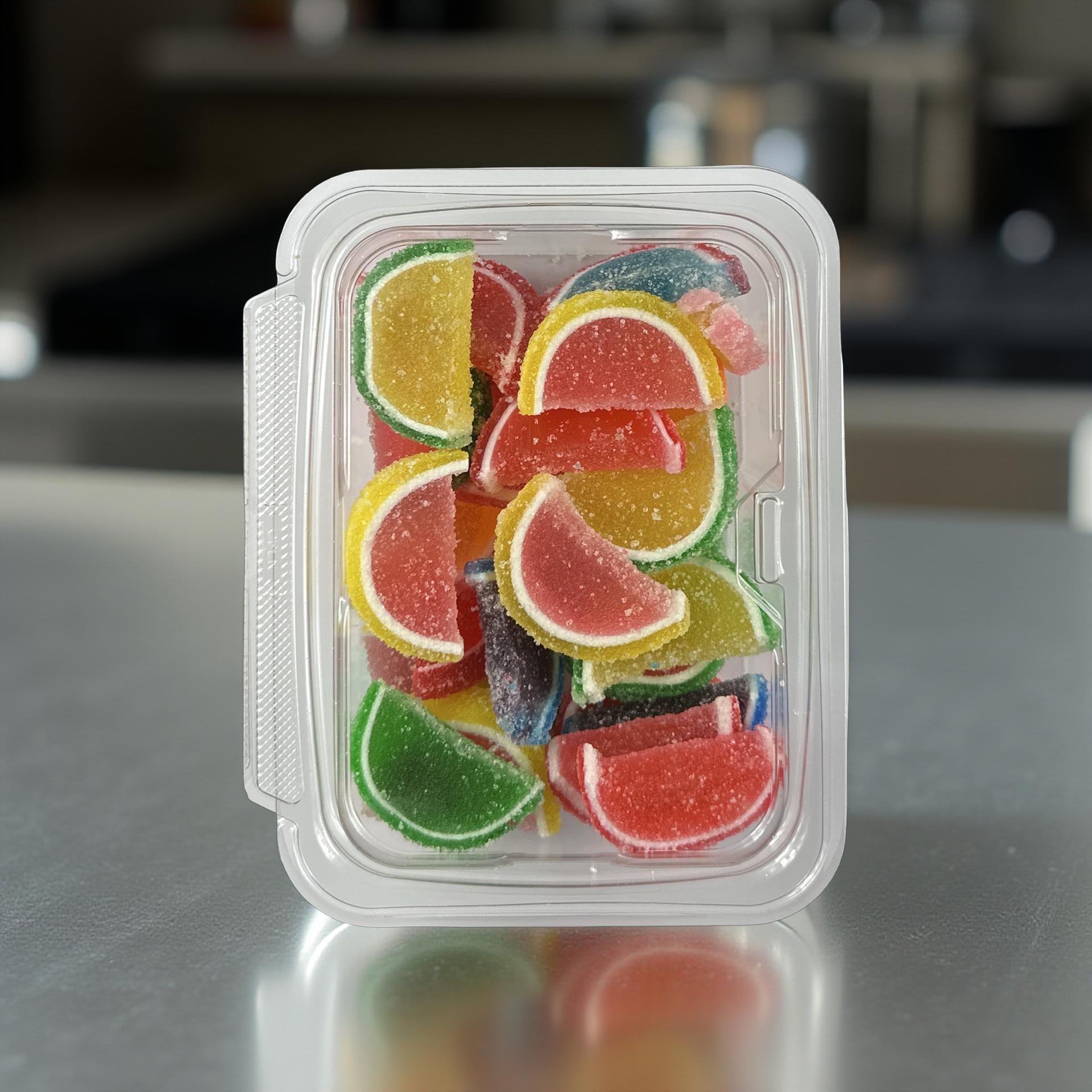 Cavalier Full Size Fruit Agar Jelly Slices, World Famous Quality, Assorted Flavors, Kosher, 1 lb. Tub 5